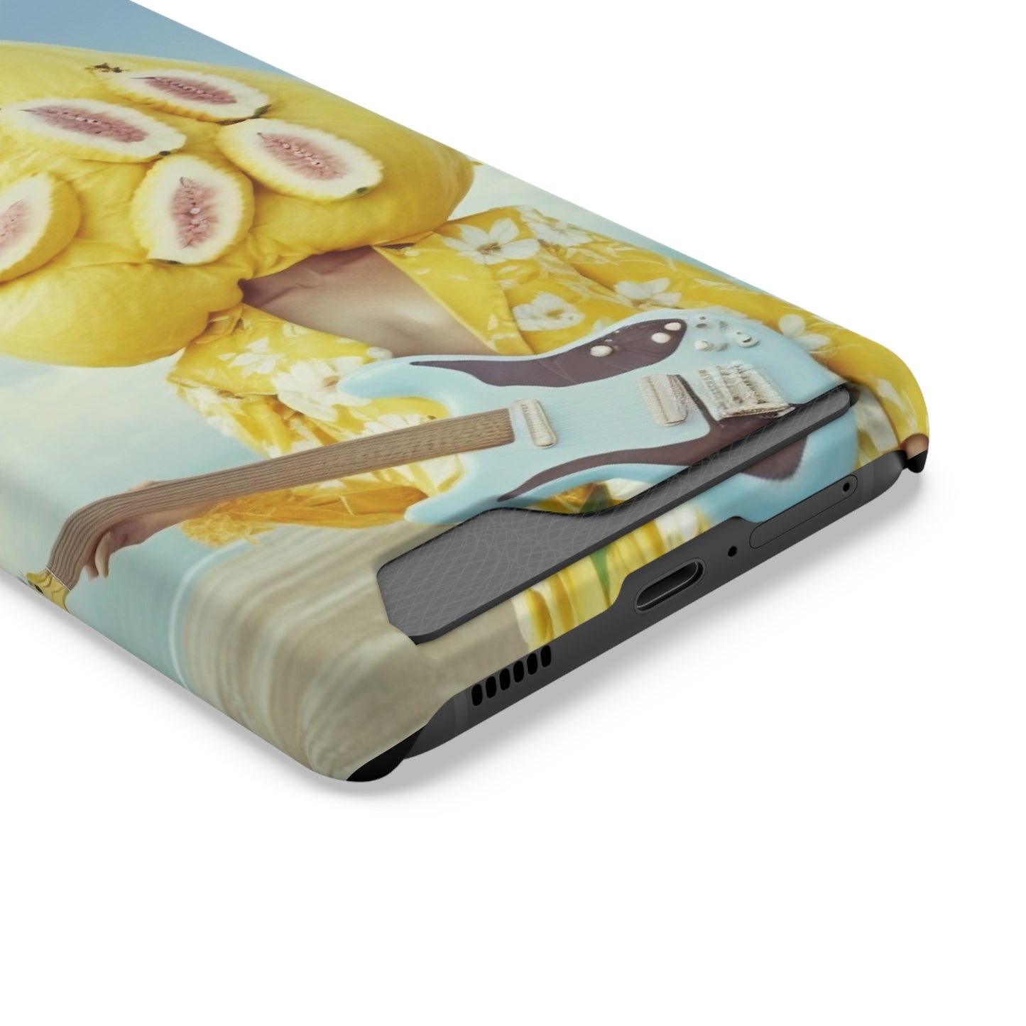 False Banana Phone Case With Card Holder