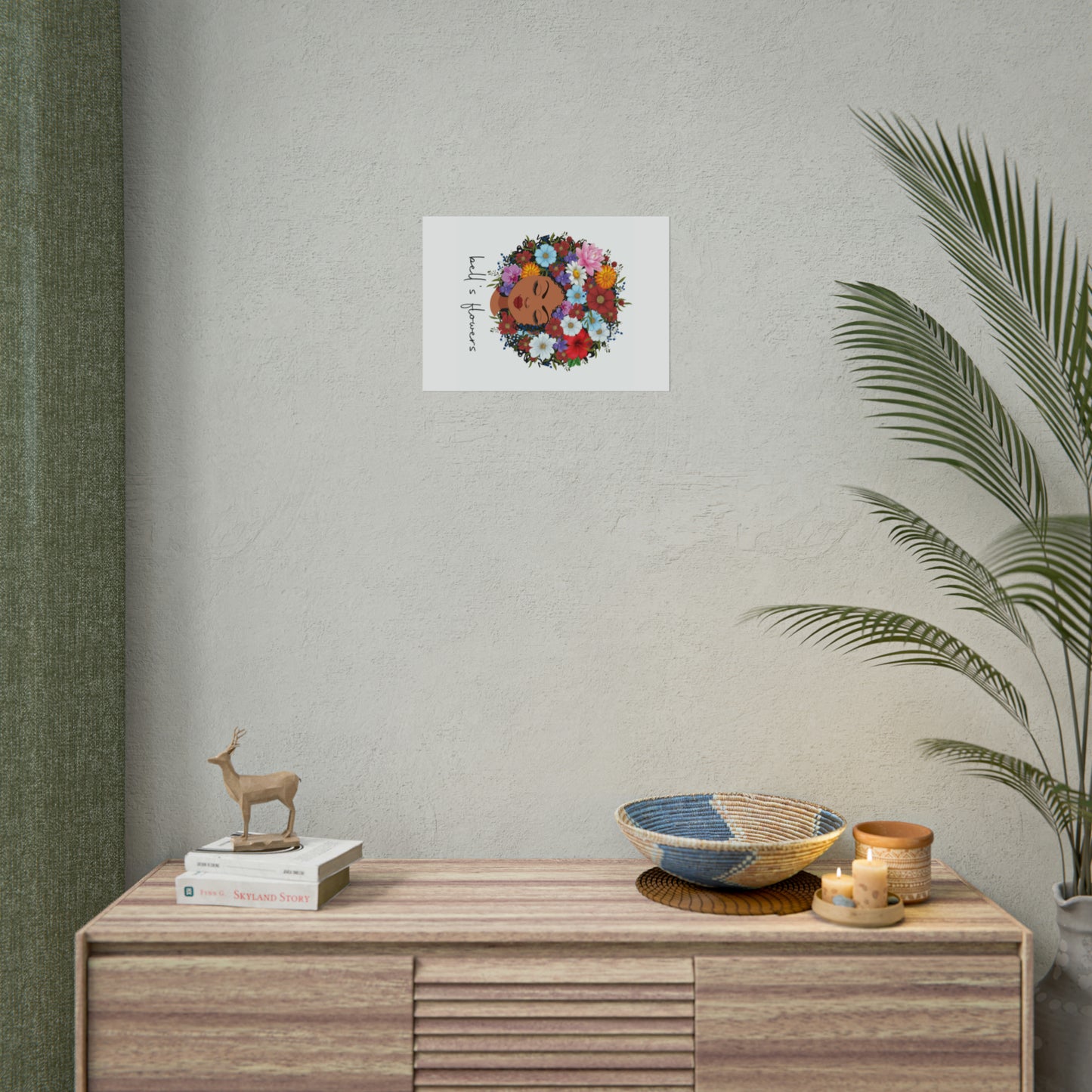 bell's flowers original logo Rolled Poster