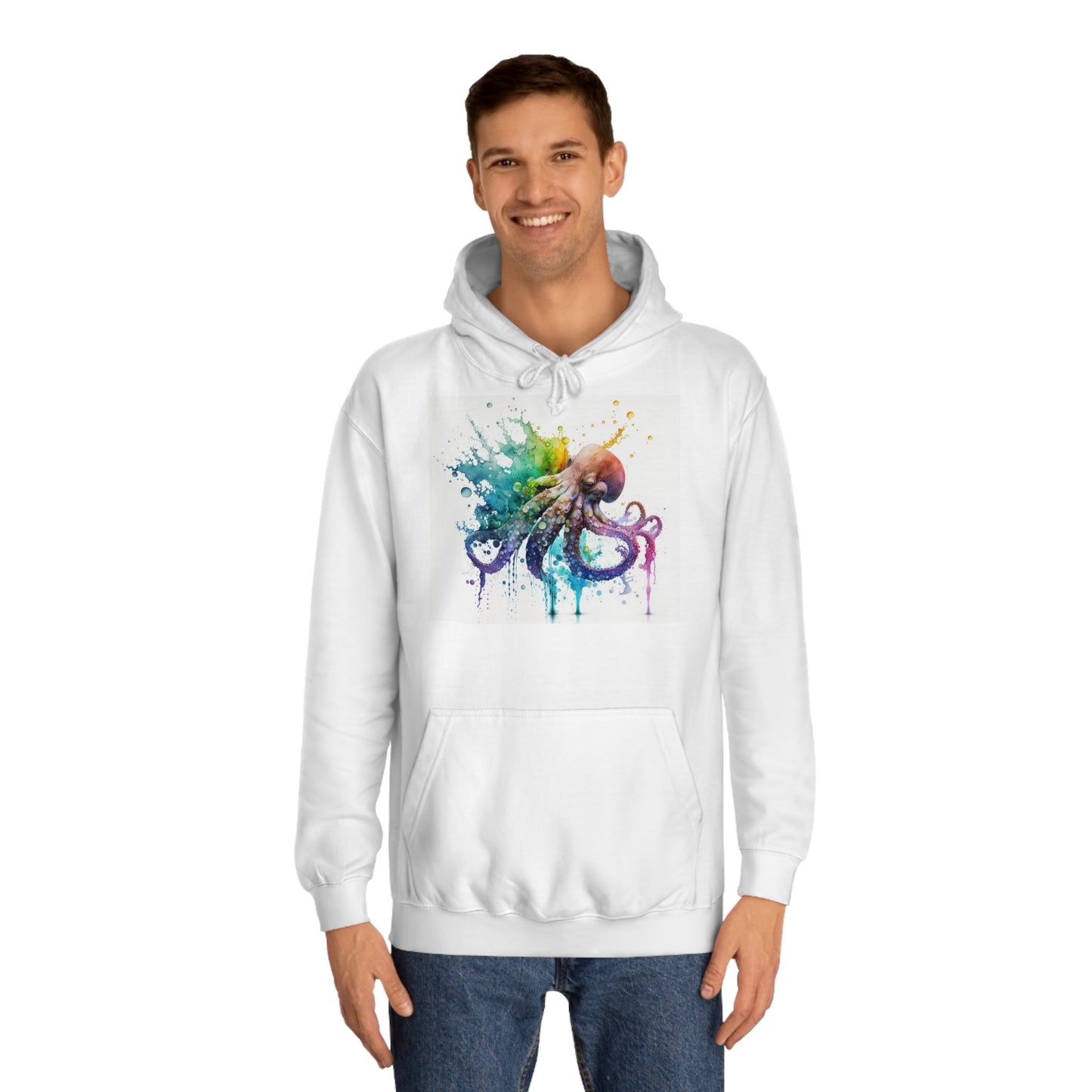 Octopus Drip Paint Hoodie