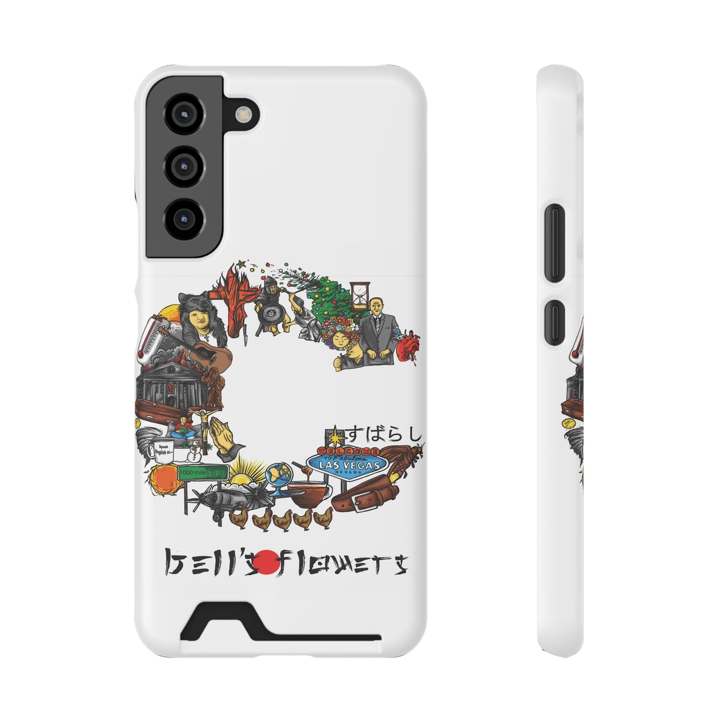 bell's flowers Album C original Phone Case With Card Holder