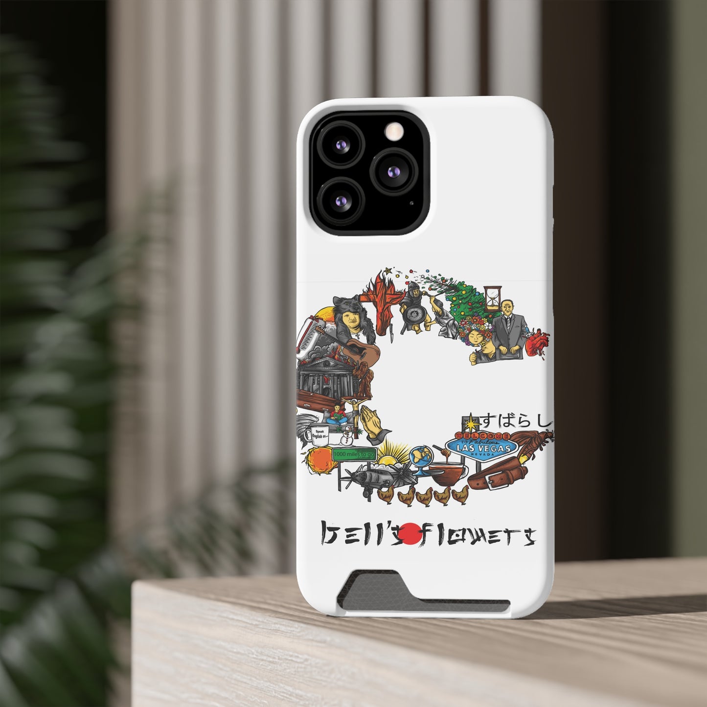 bell's flowers Album C original Phone Case With Card Holder