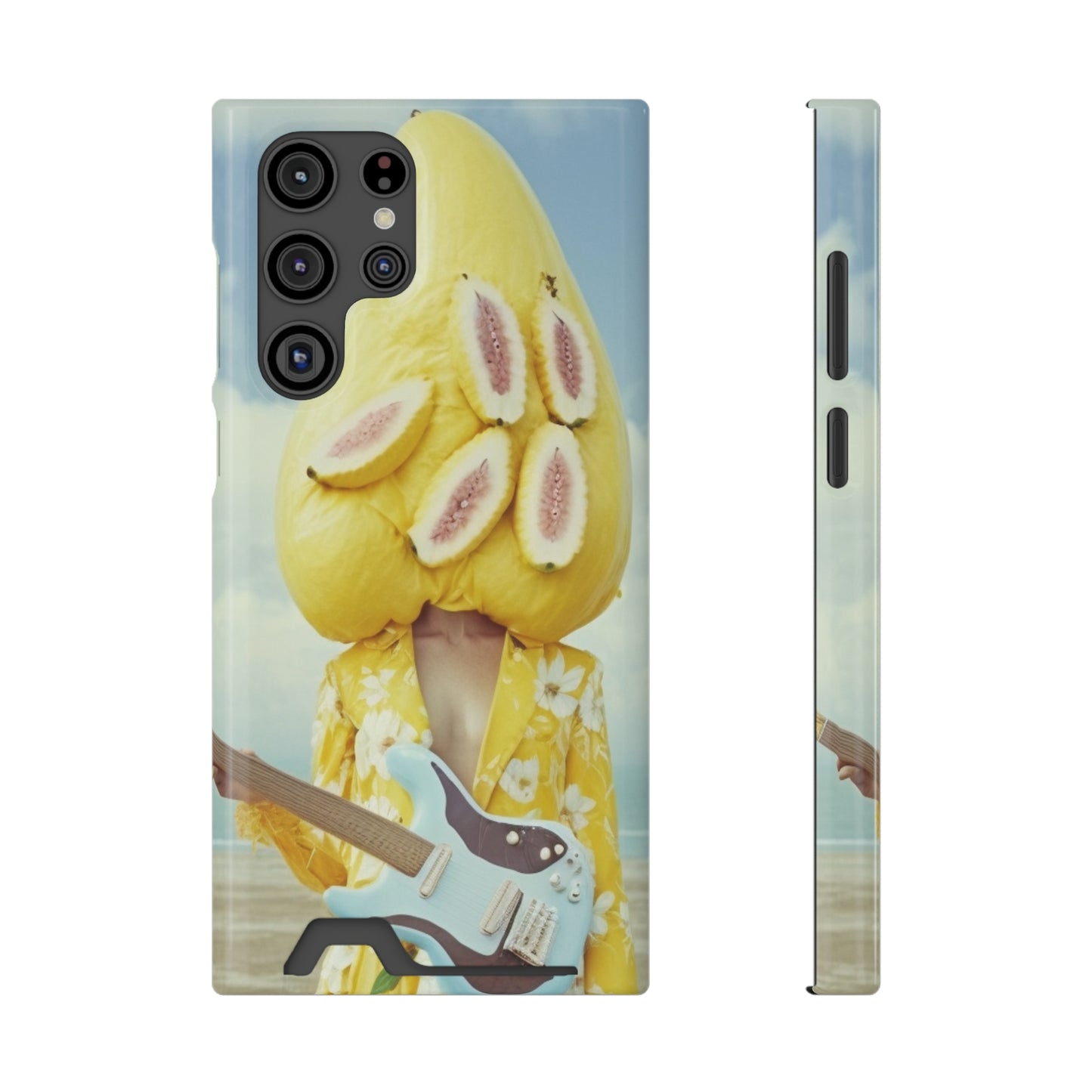 False Banana Phone Case With Card Holder