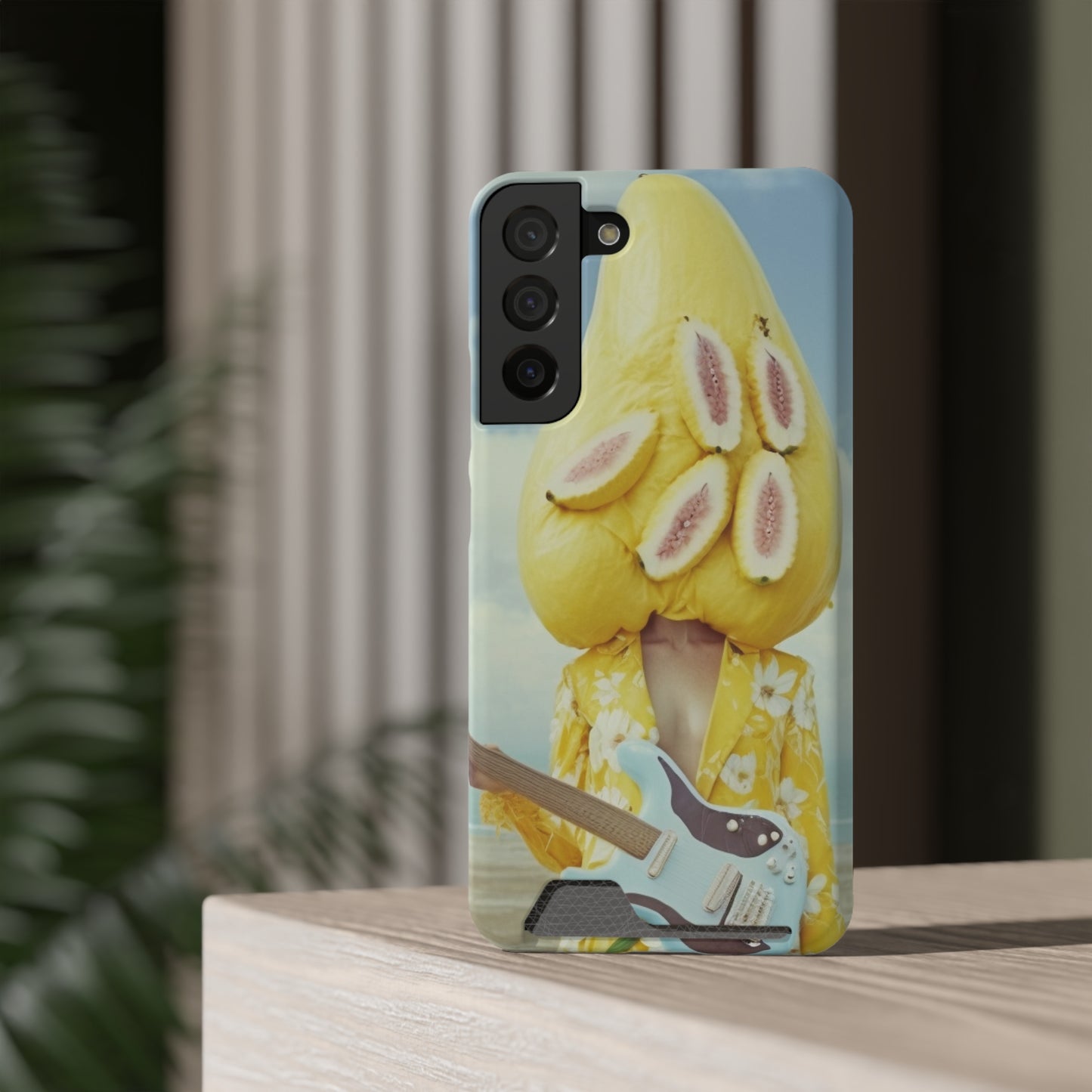 False Banana Phone Case With Card Holder