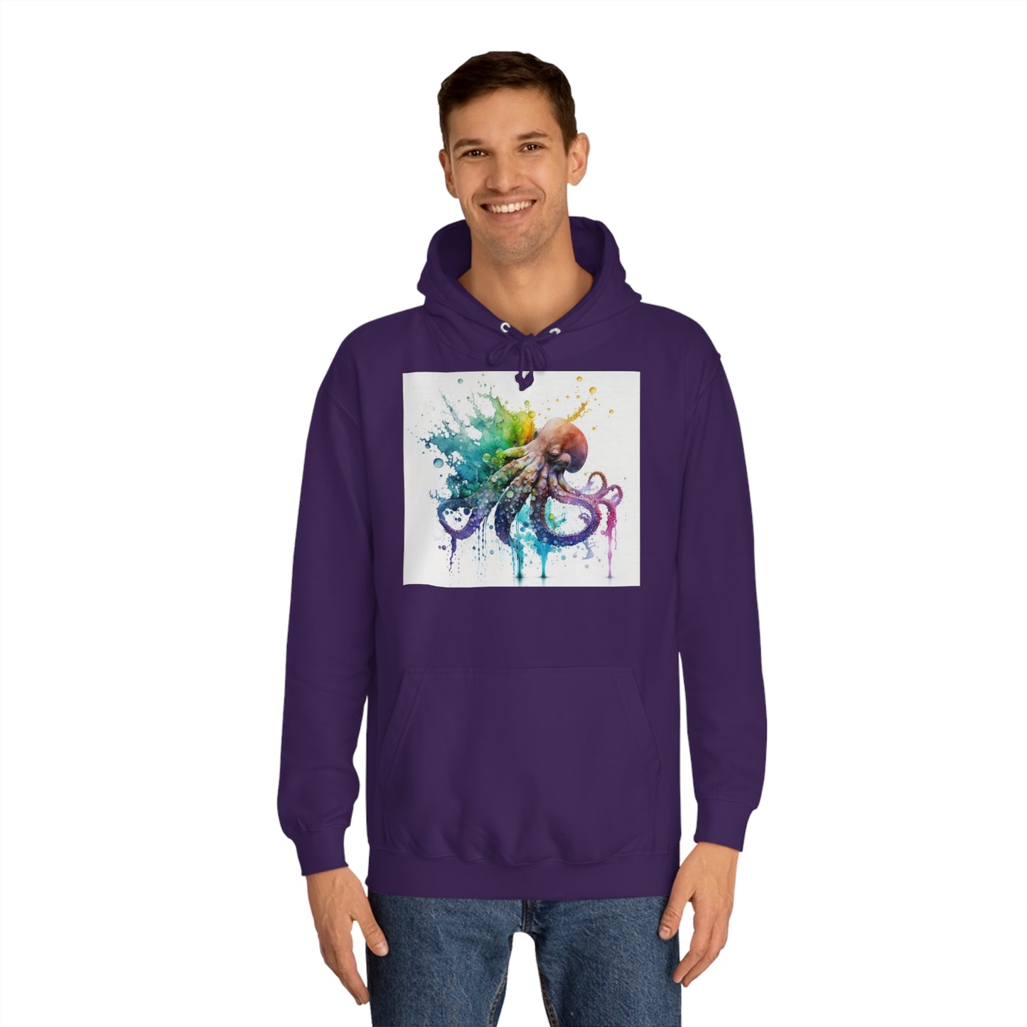 Octopus Drip Paint Hoodie