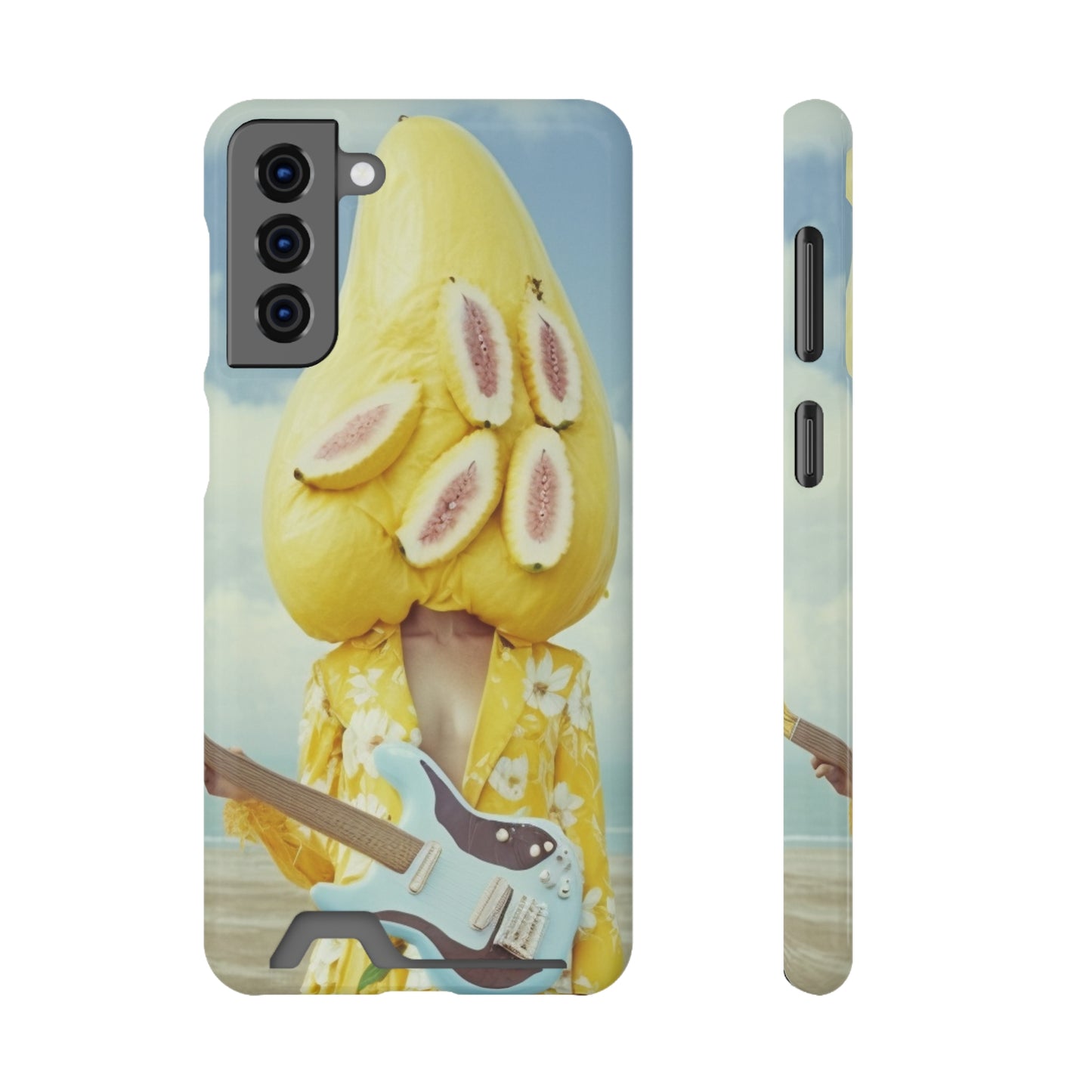 False Banana Phone Case With Card Holder