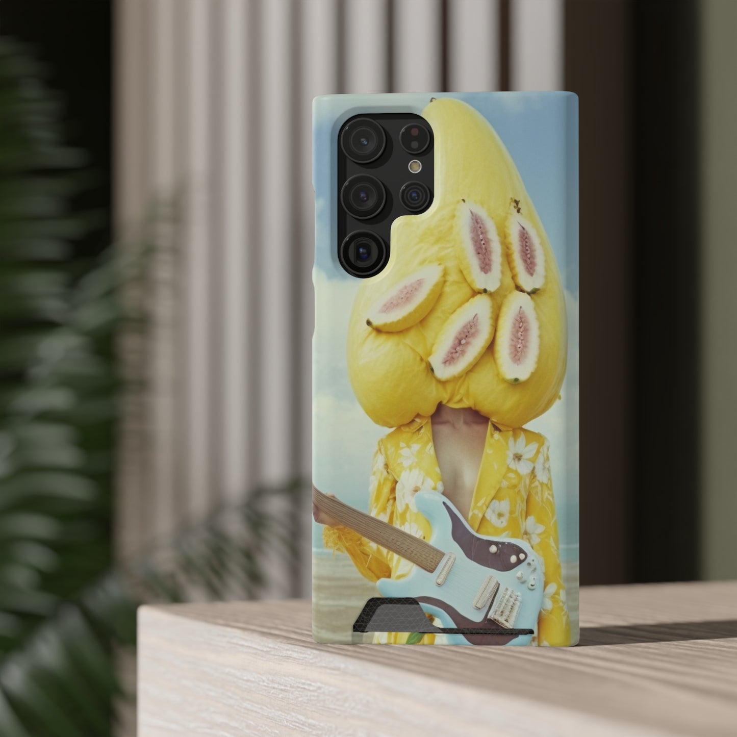 False Banana Phone Case With Card Holder