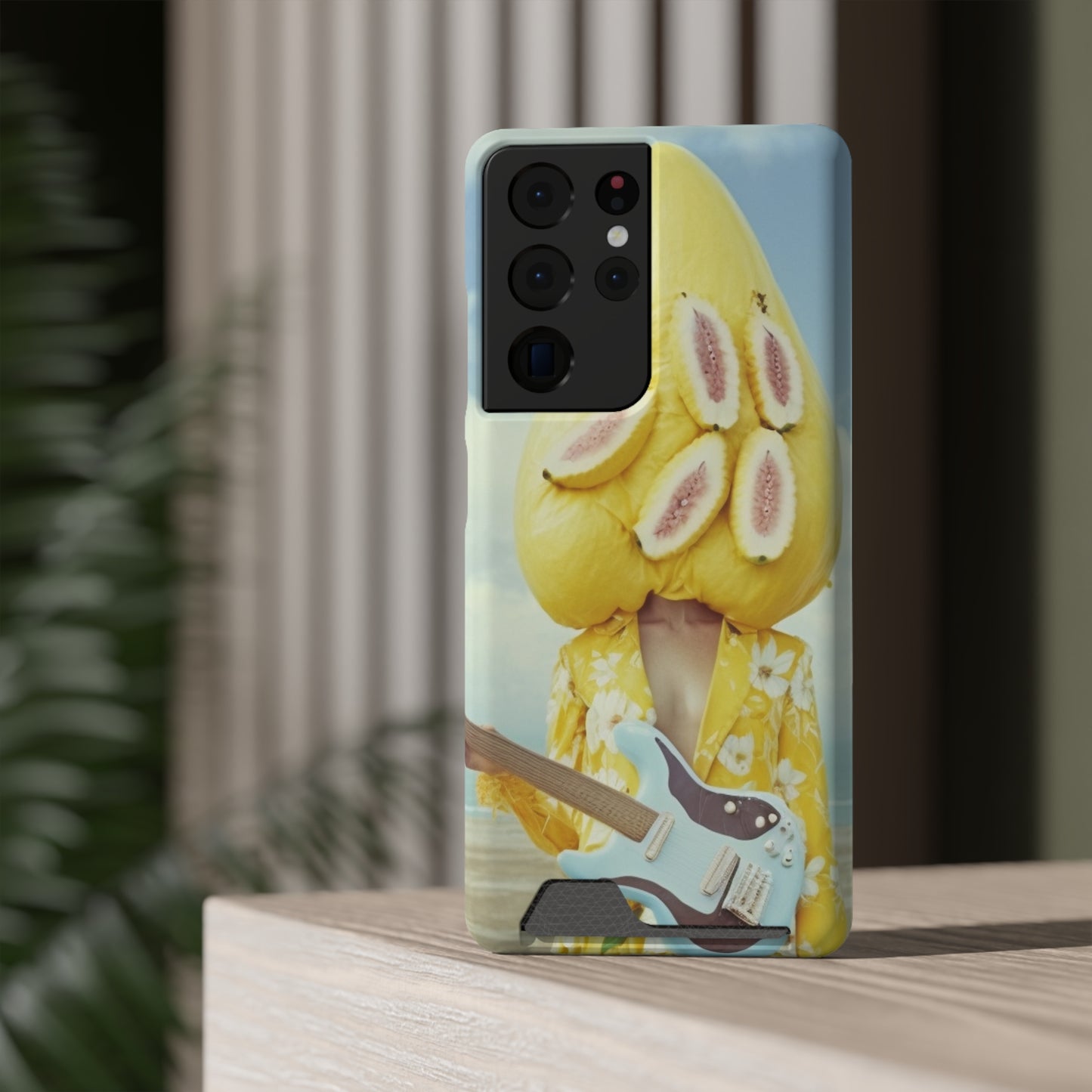 False Banana Phone Case With Card Holder