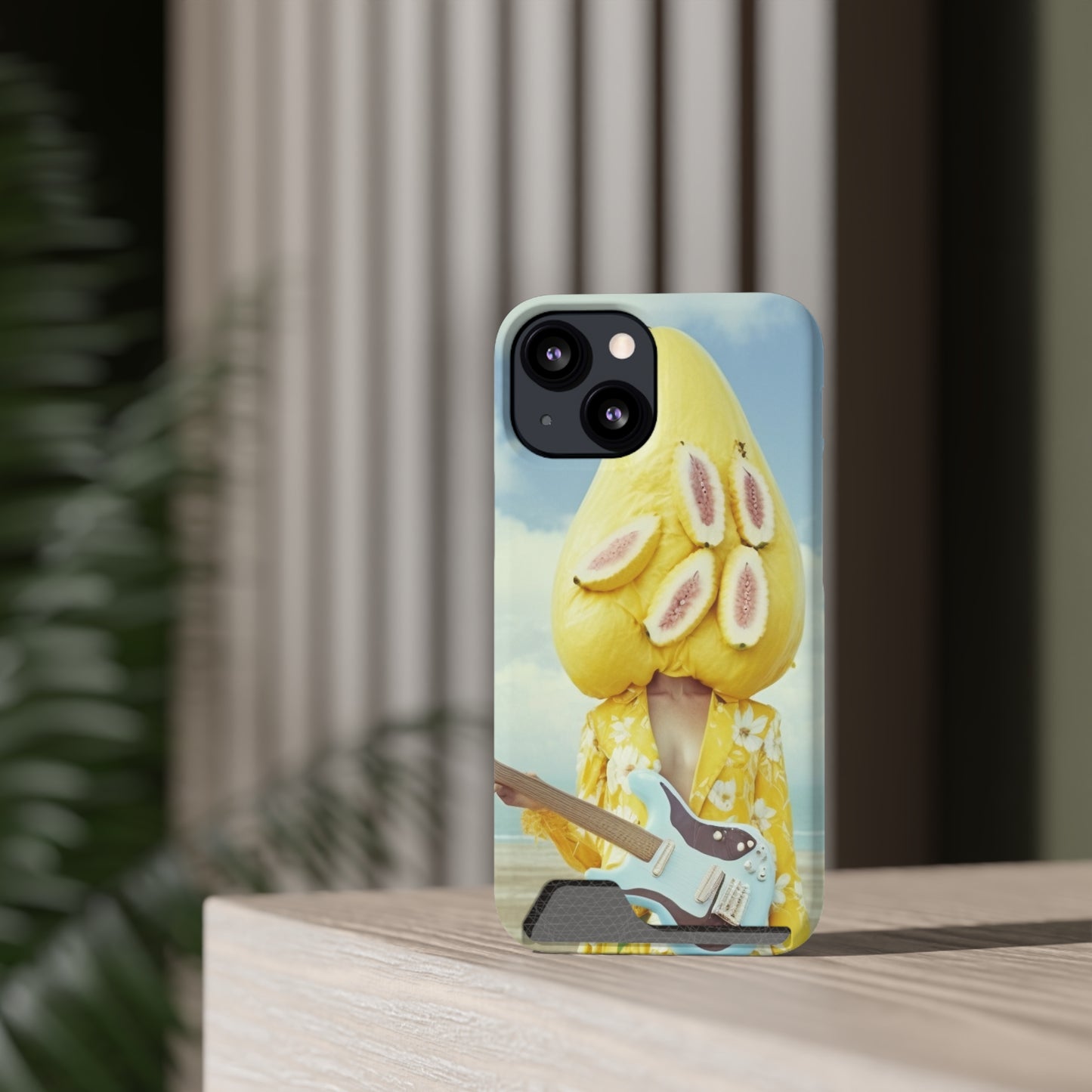 False Banana Phone Case With Card Holder