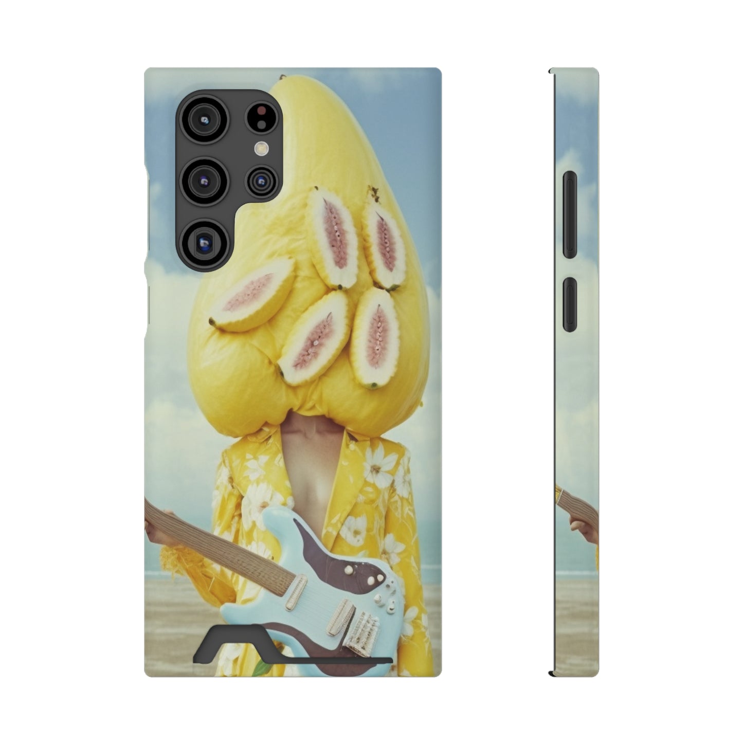 False Banana Phone Case With Card Holder