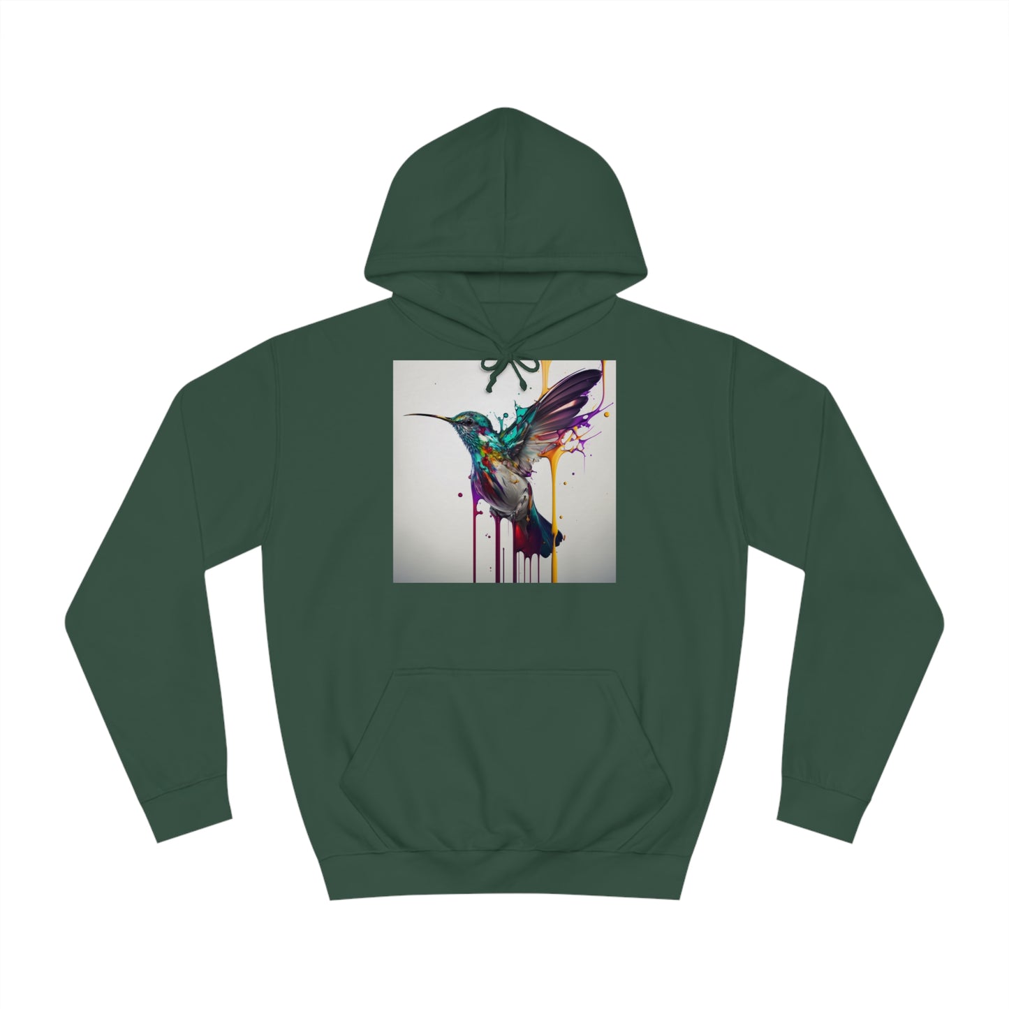 Hummingbird Drip Paint Hoodie