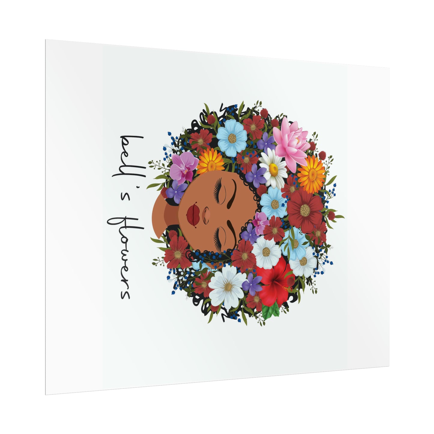 bell's flowers original logo Rolled Poster