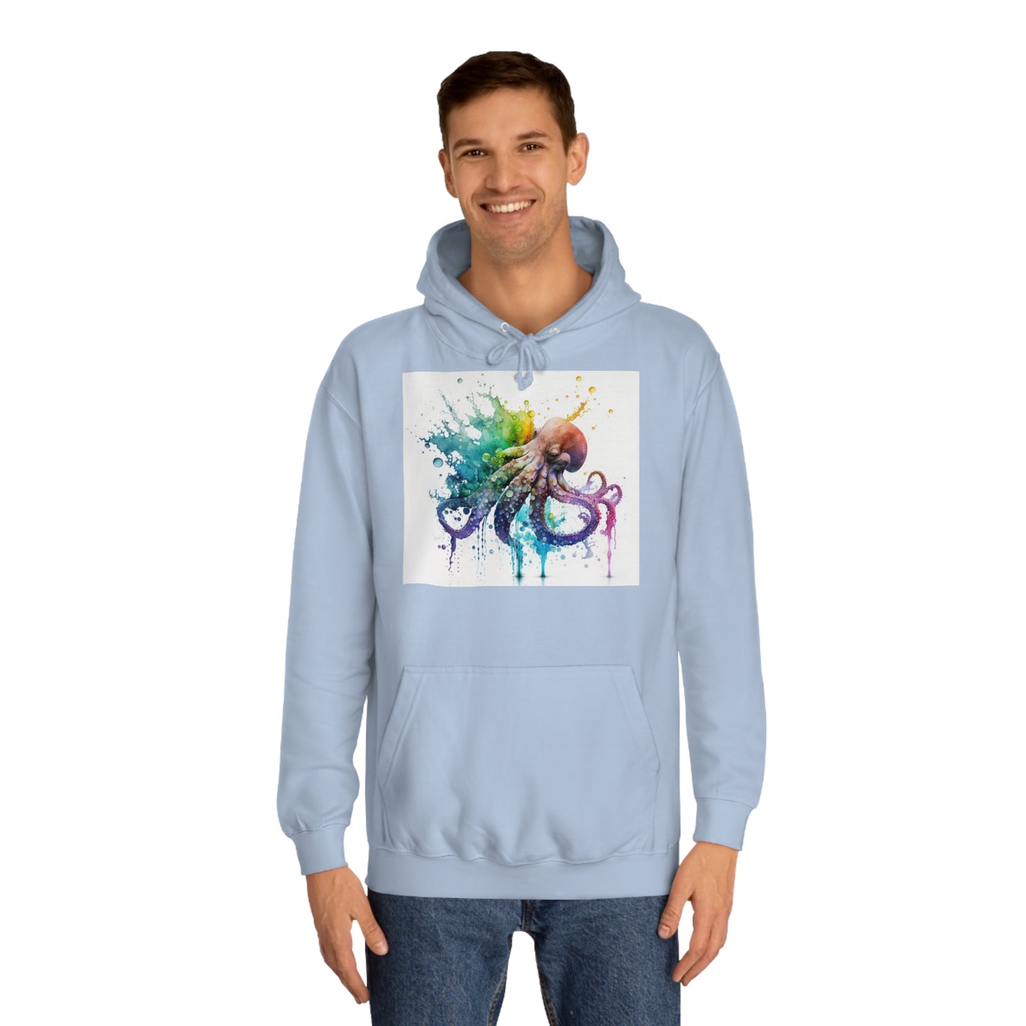 Octopus Drip Paint Hoodie