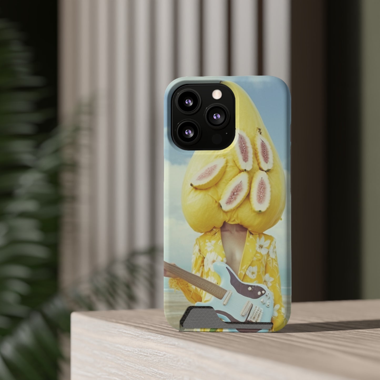 False Banana Phone Case With Card Holder