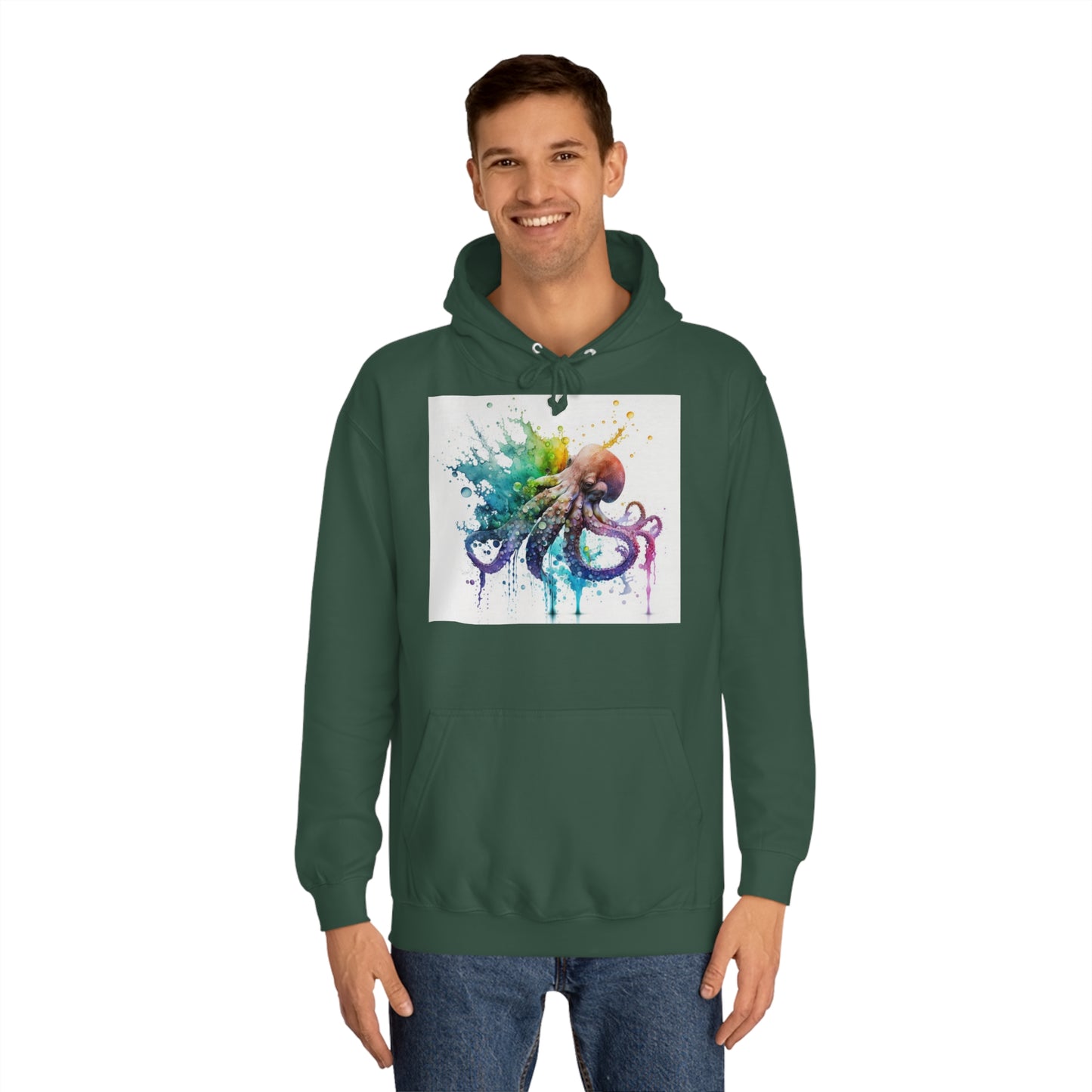 Octopus Drip Paint Hoodie