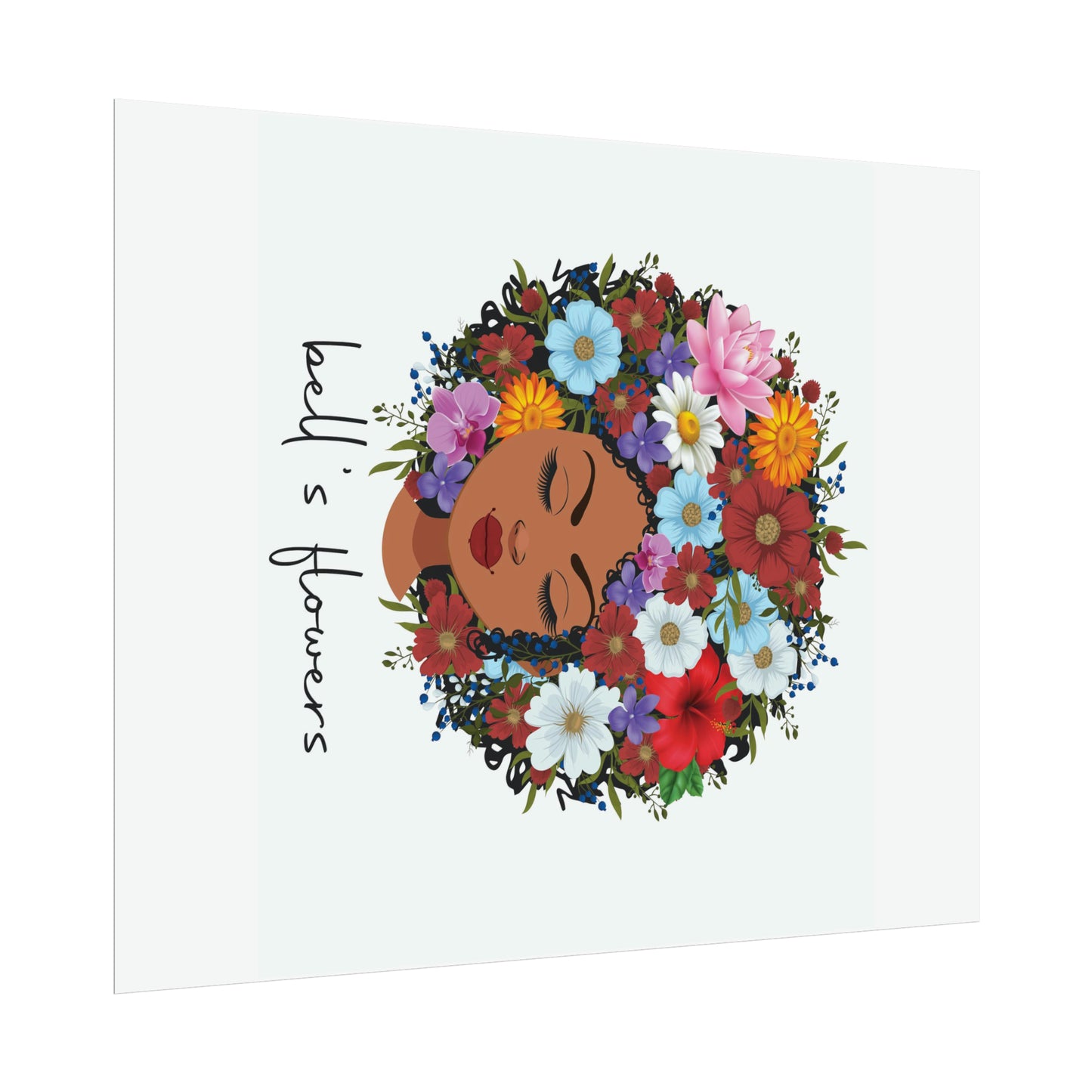 bell's flowers original logo Rolled Poster