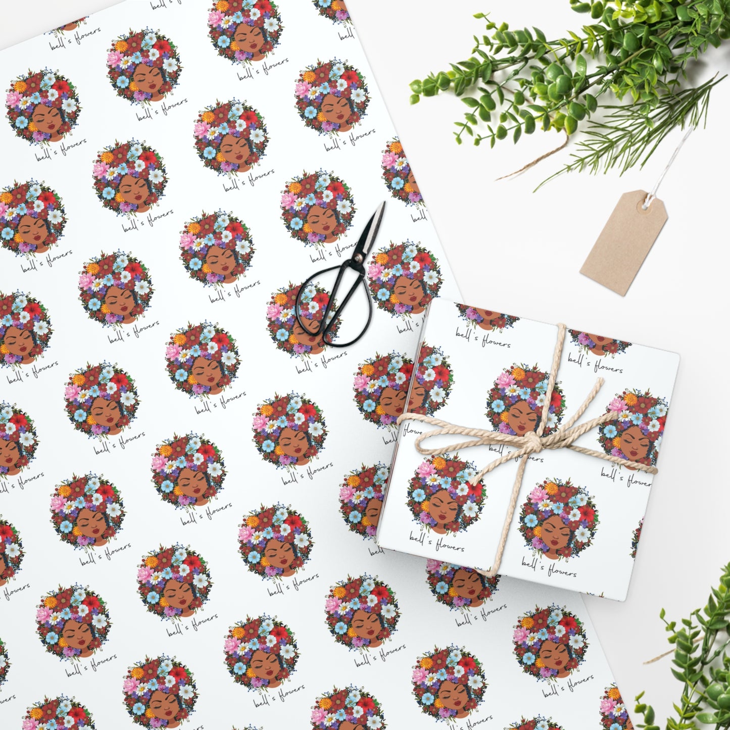 bell's flowers Original Logo Wrapping Paper