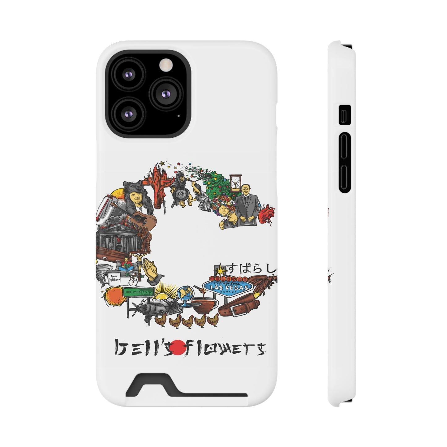 bell's flowers Album C original Phone Case With Card Holder