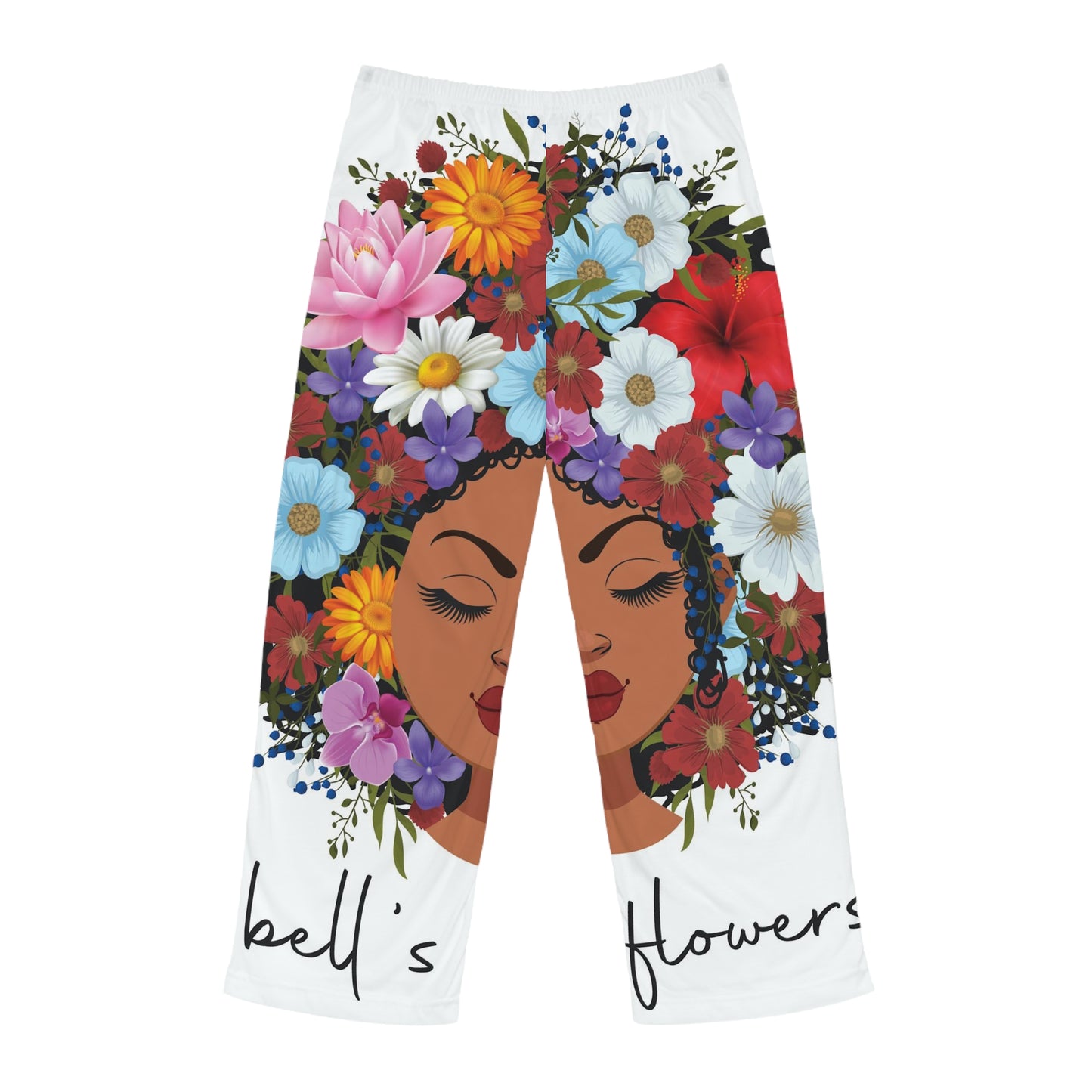 bell's flowers original logo pajama pants