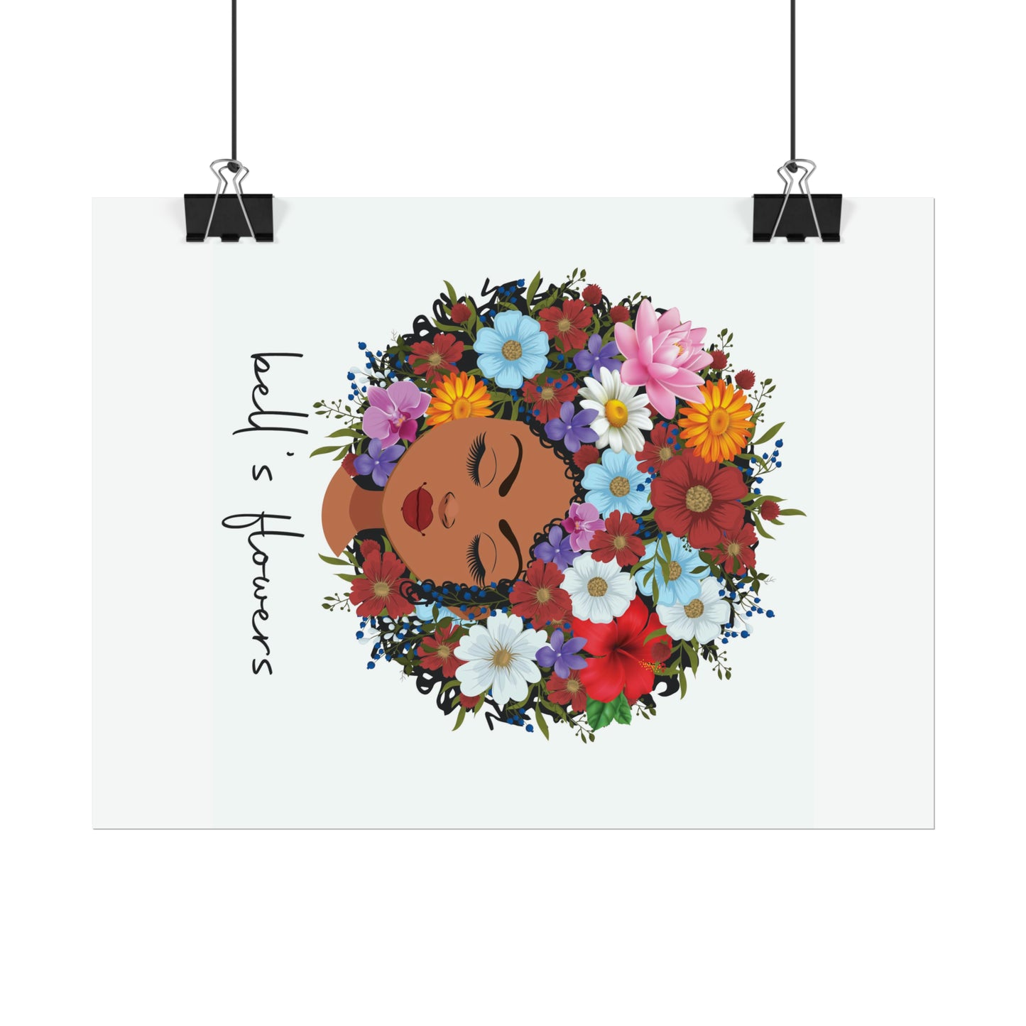 bell's flowers original logo Rolled Poster