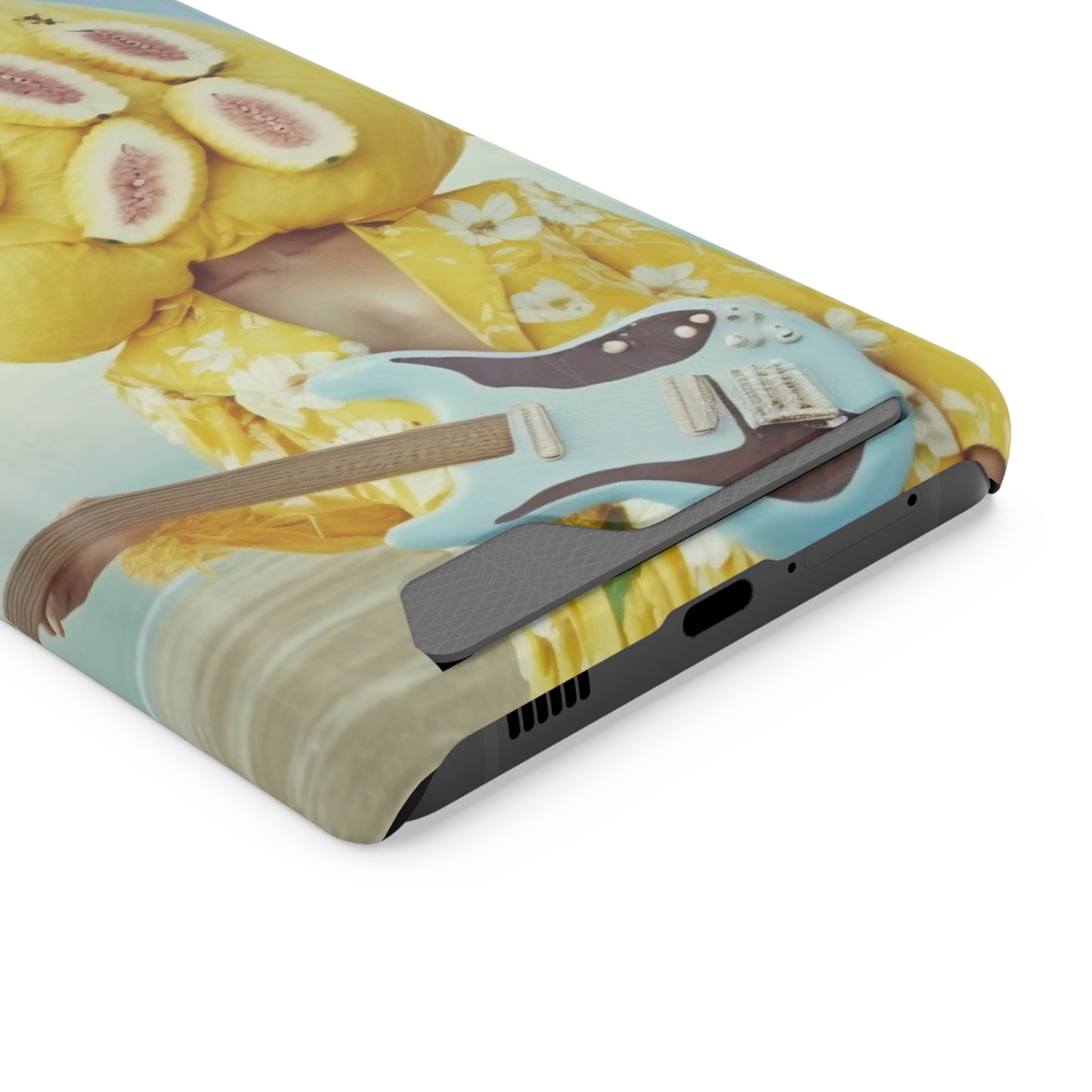 False Banana Phone Case With Card Holder
