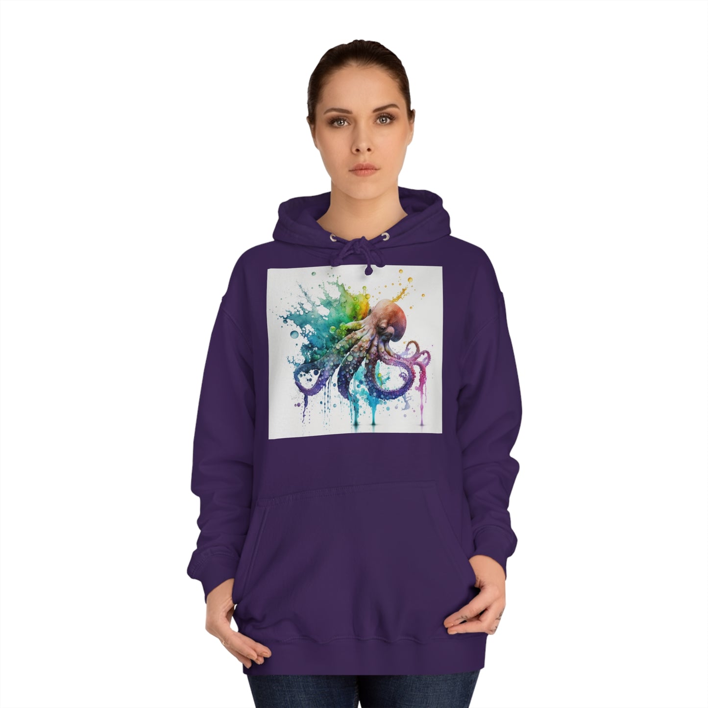 Octopus Drip Paint Hoodie