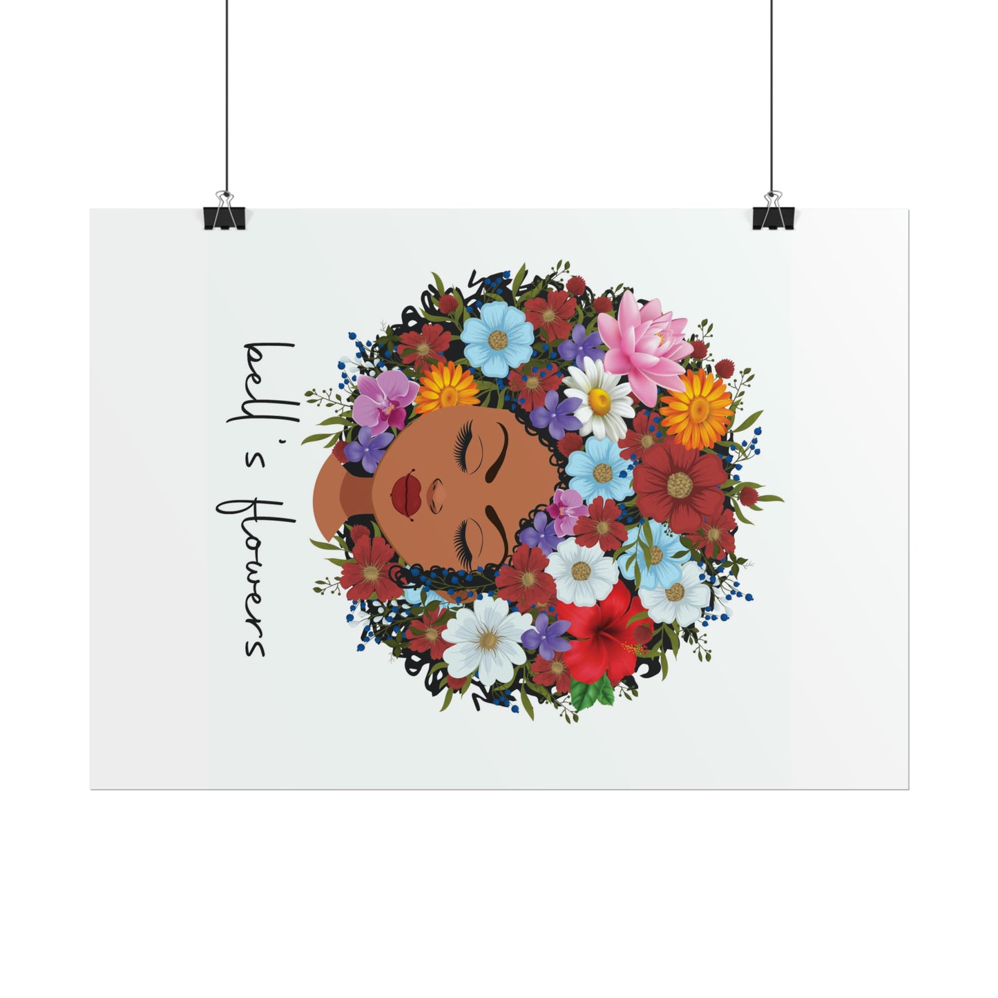 bell's flowers original logo Rolled Poster