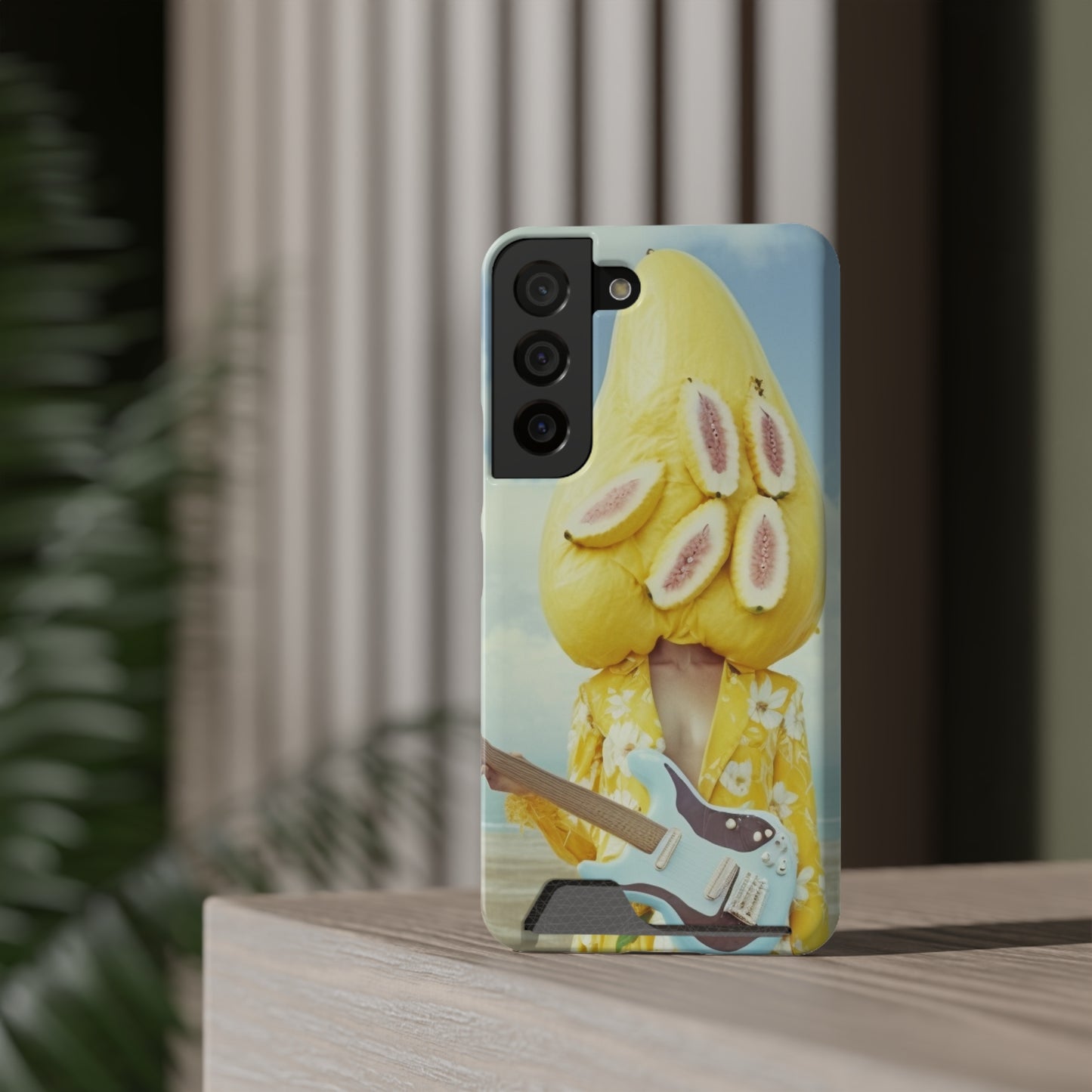 False Banana Phone Case With Card Holder