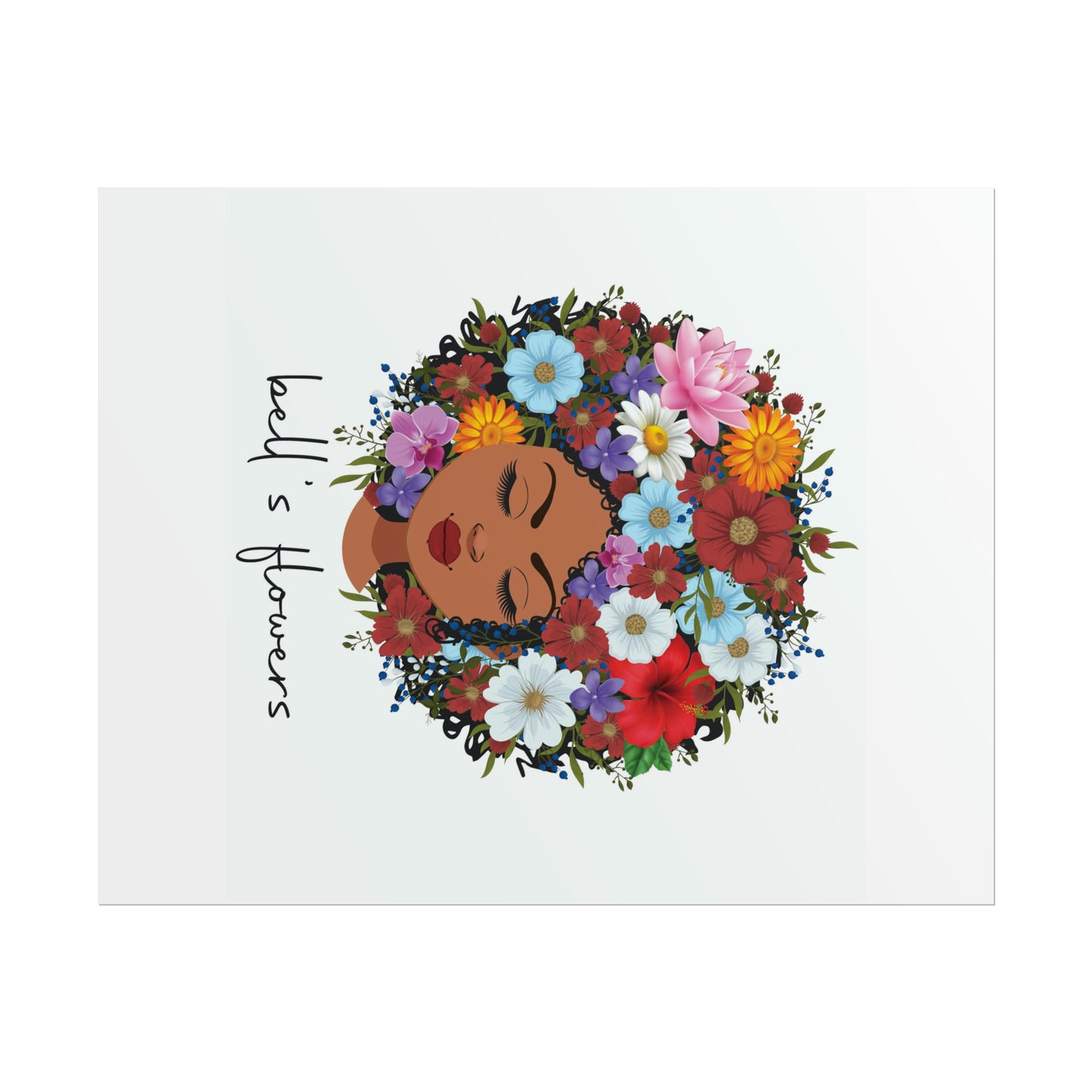 bell's flowers original logo Rolled Poster