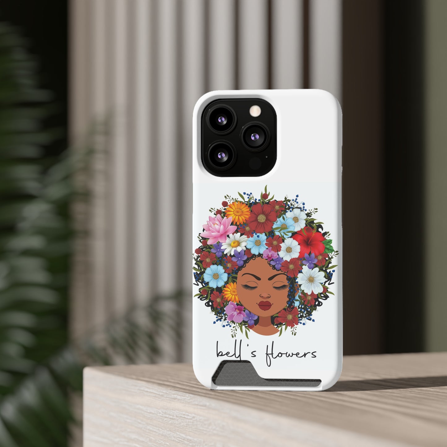 bell's flowers Original Logo Phone Case With Card Holder