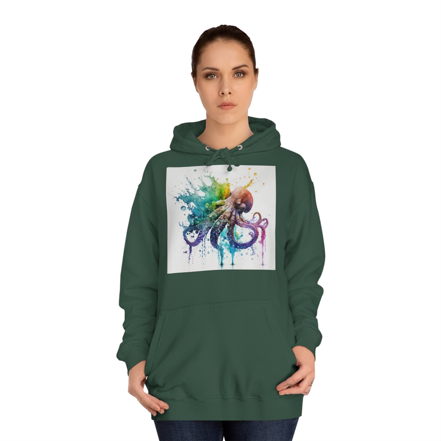Octopus Drip Paint Hoodie