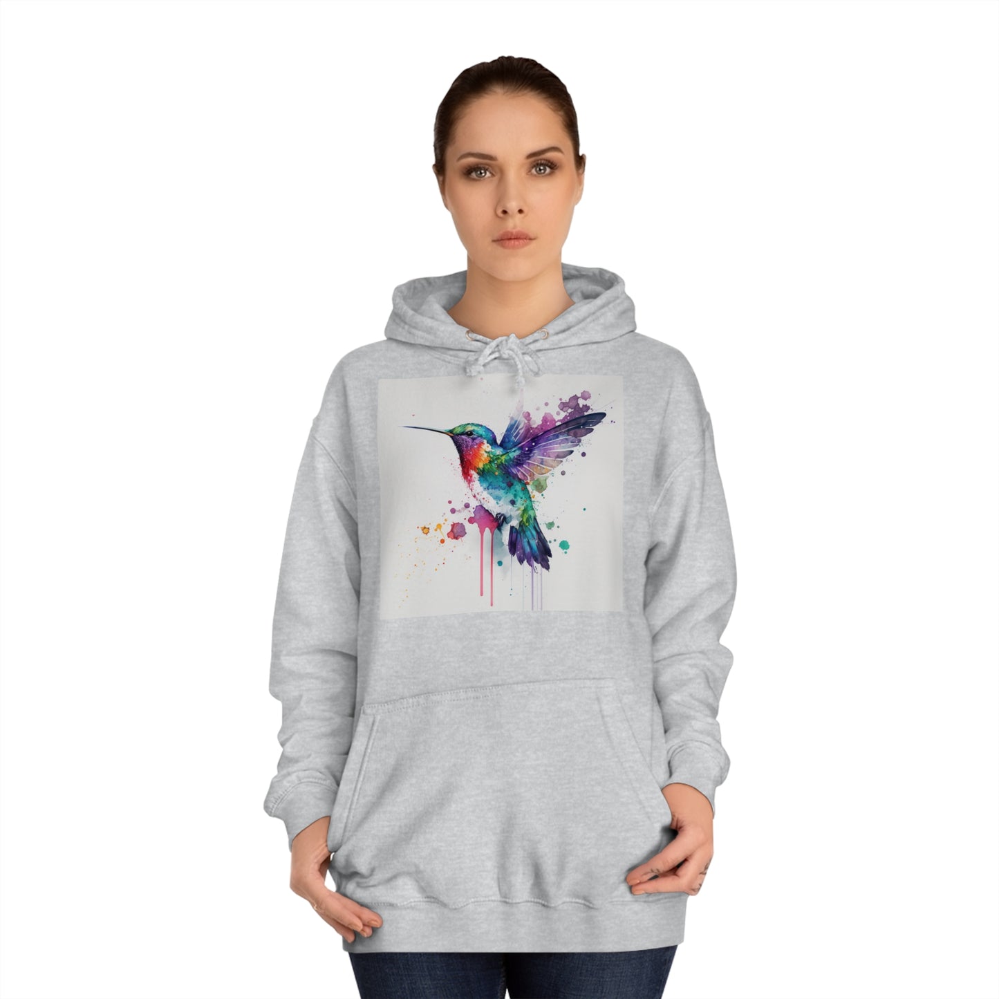 Hummingbird Watercolor Hoodie