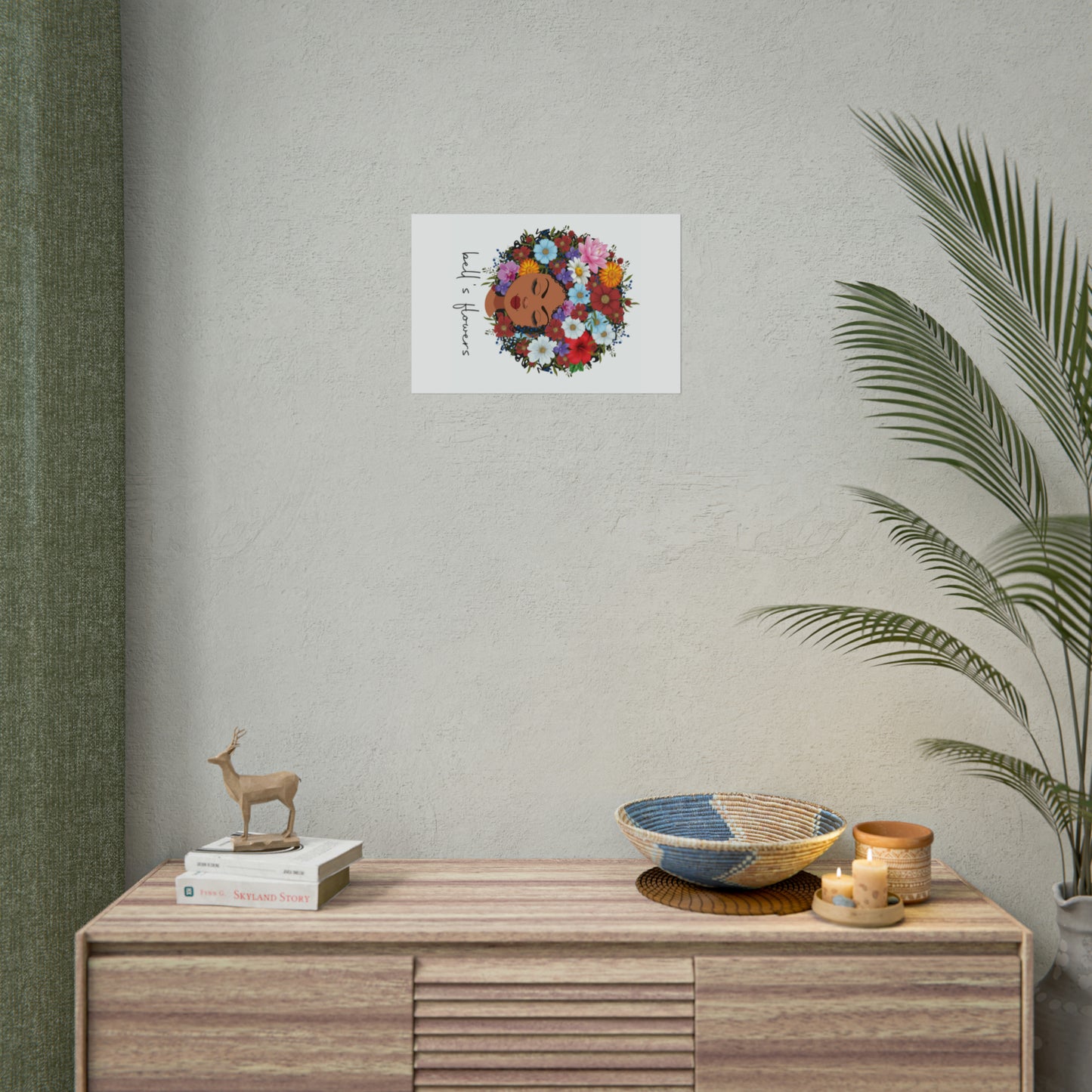bell's flowers original logo Rolled Poster
