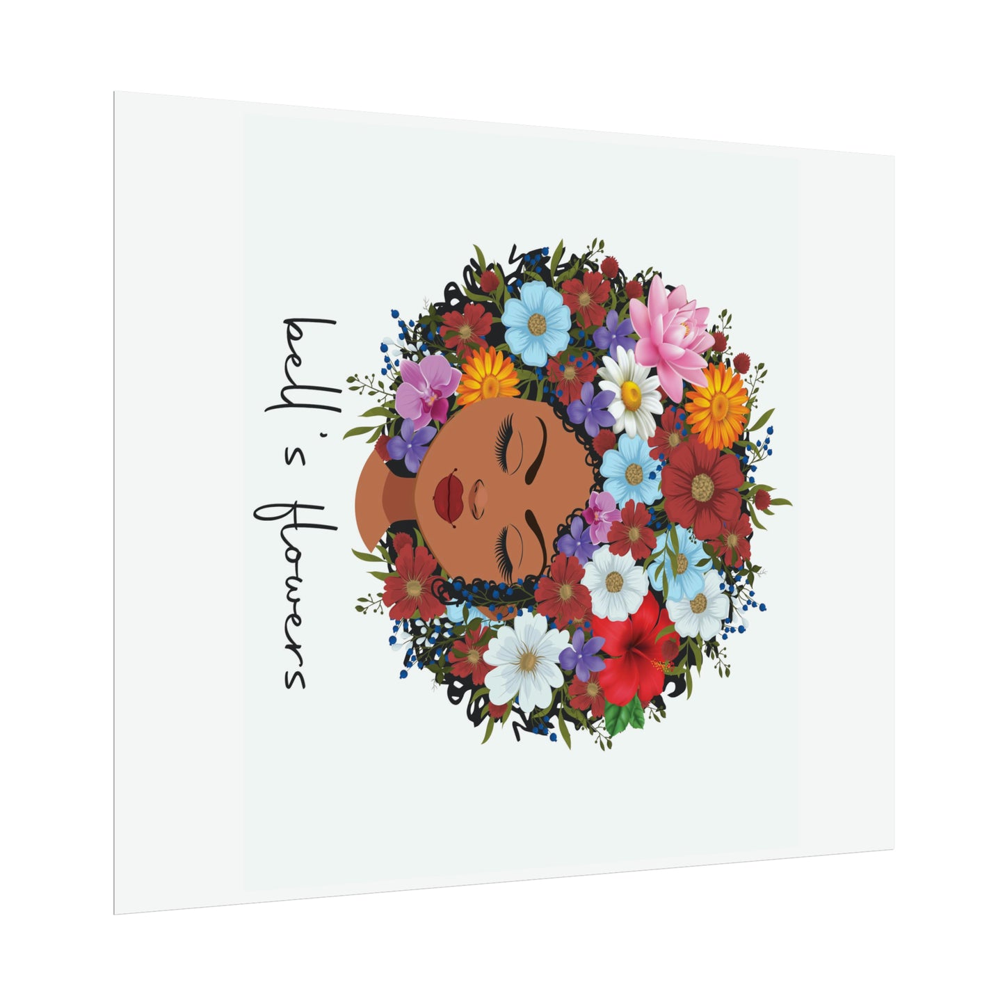 bell's flowers original logo Rolled Poster