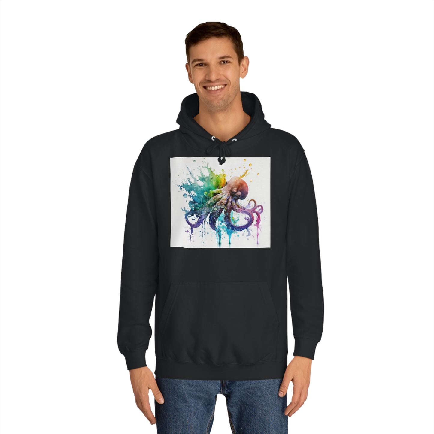 Octopus Drip Paint Hoodie