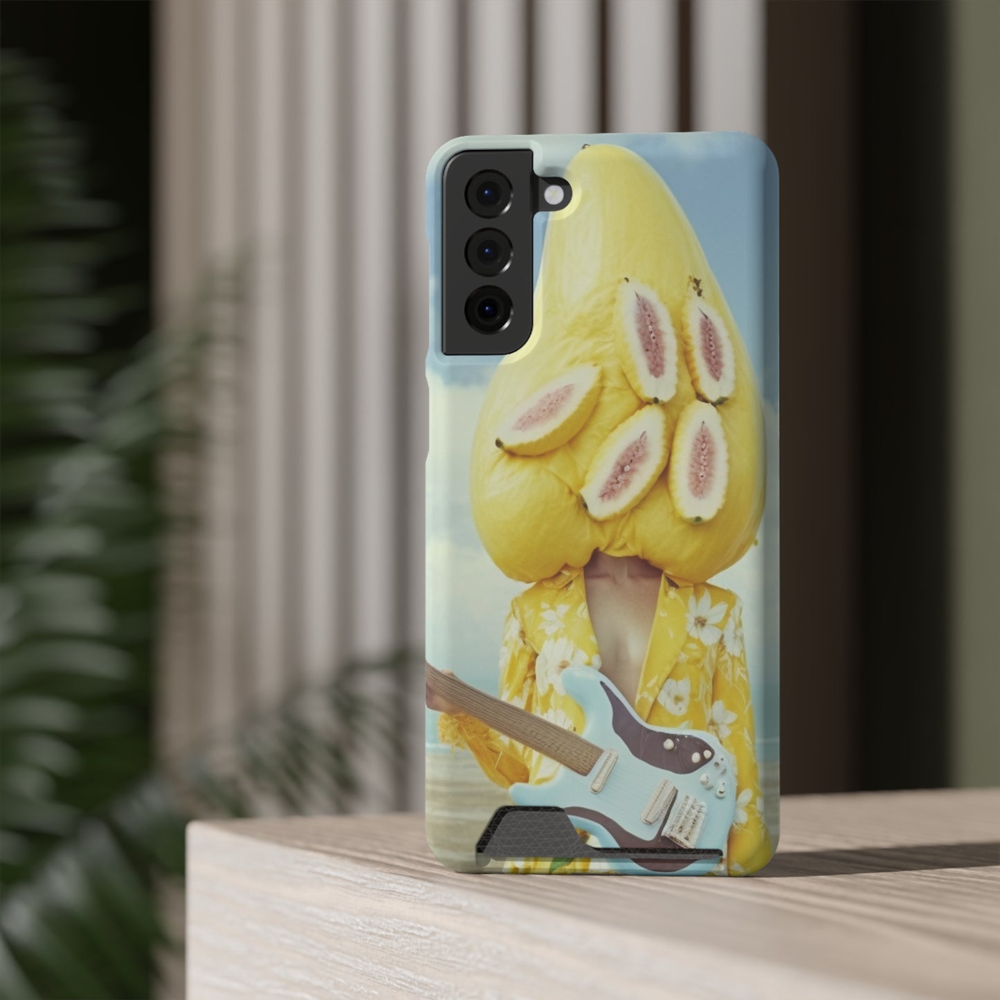 False Banana Phone Case With Card Holder