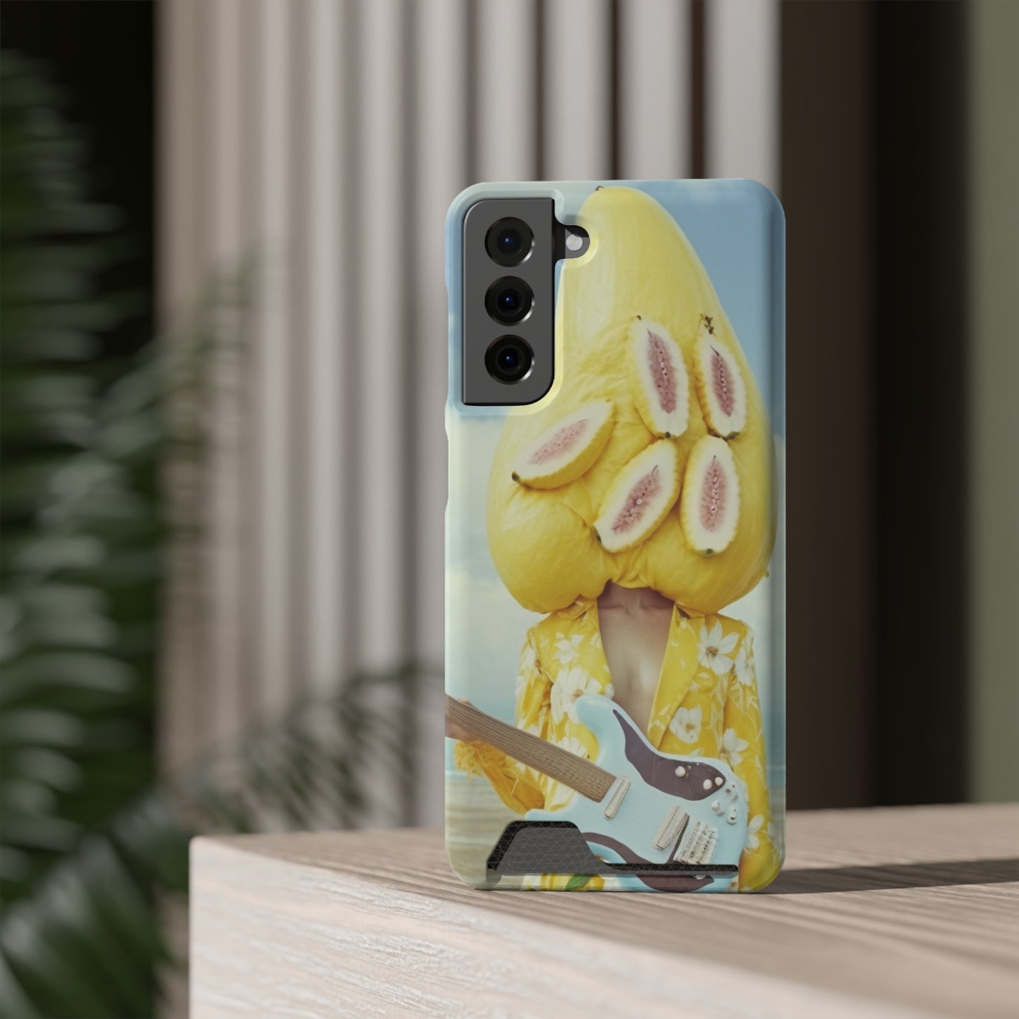 False Banana Phone Case With Card Holder