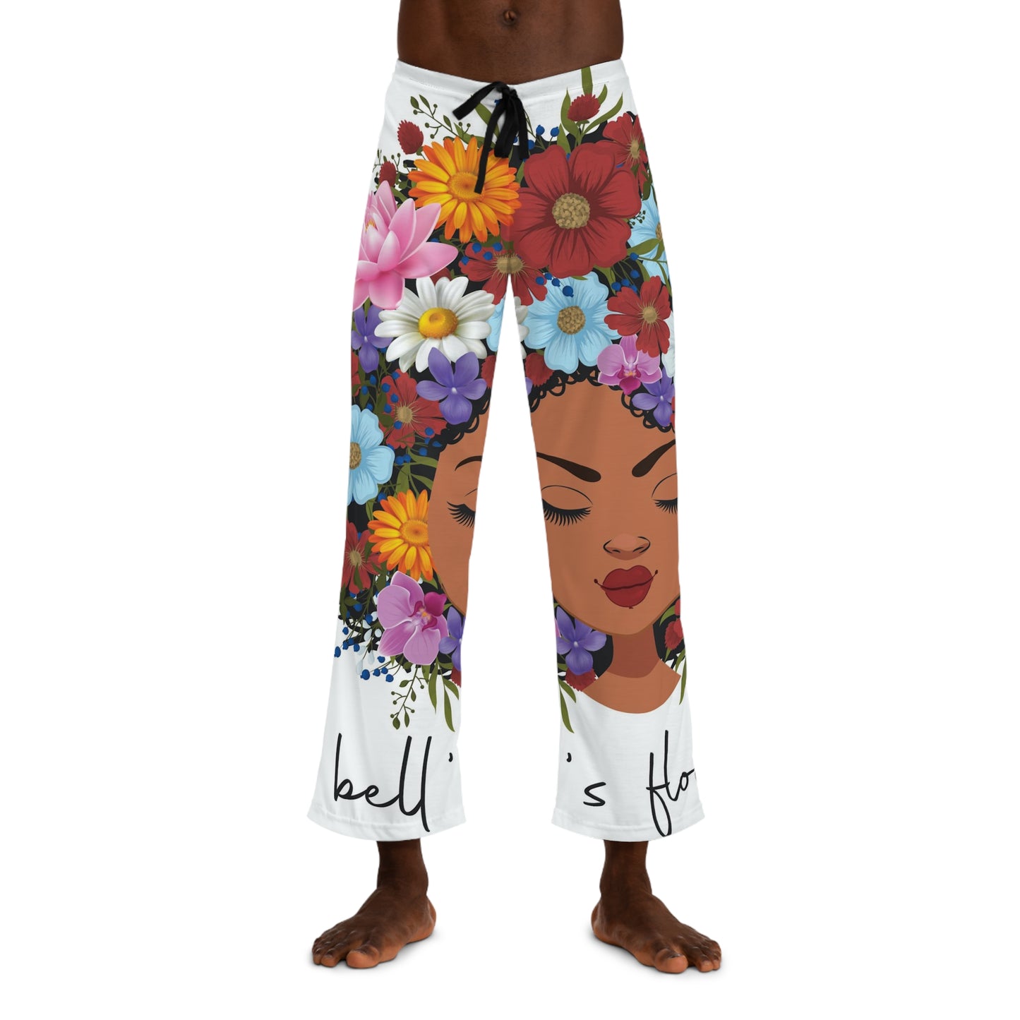 bell's flowers original logo pajama pants