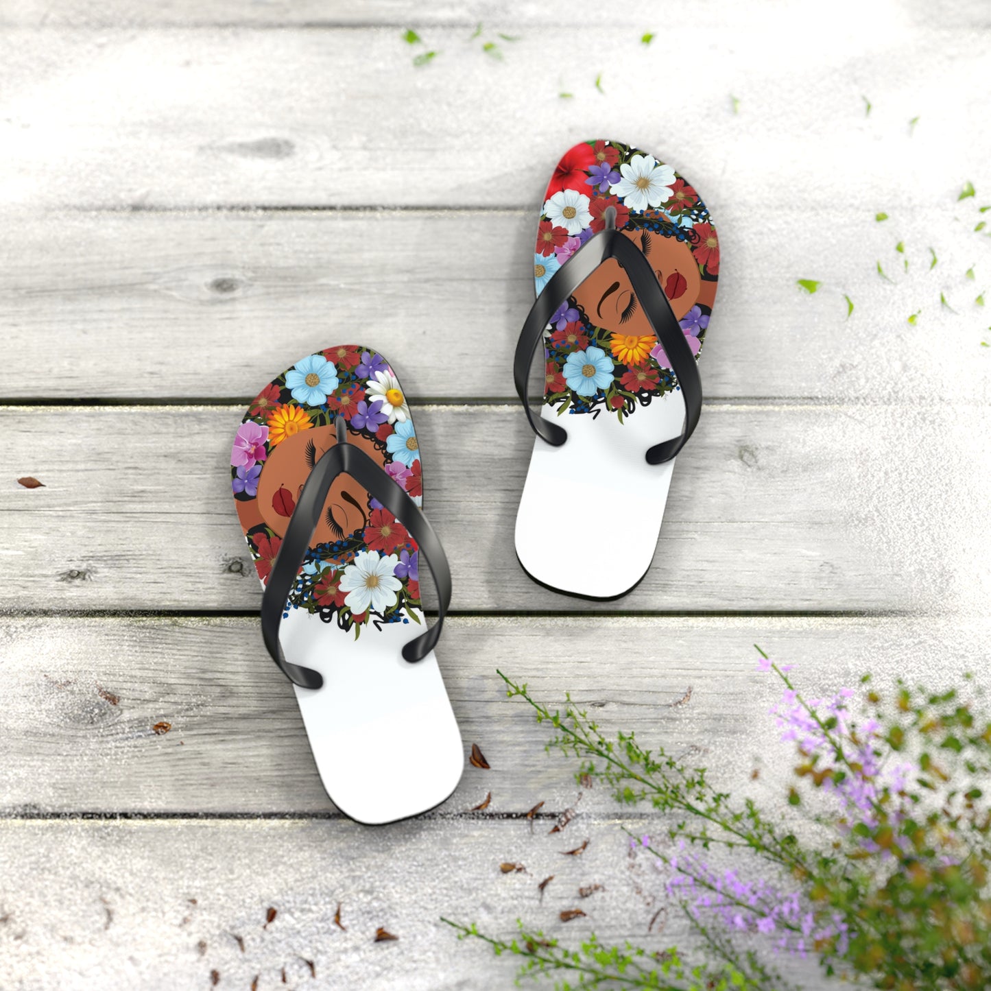 bell's flowers Original Logo Flip Flops