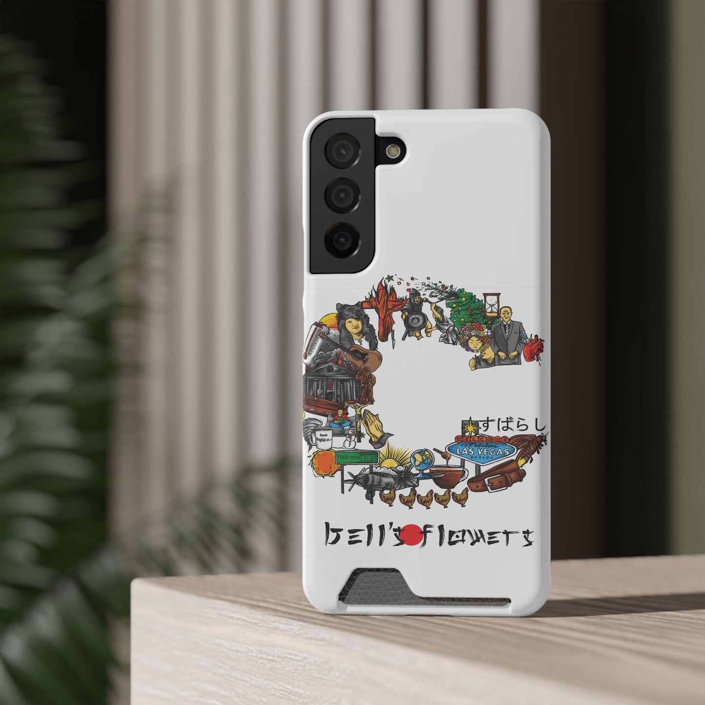 bell's flowers Album C original Phone Case With Card Holder