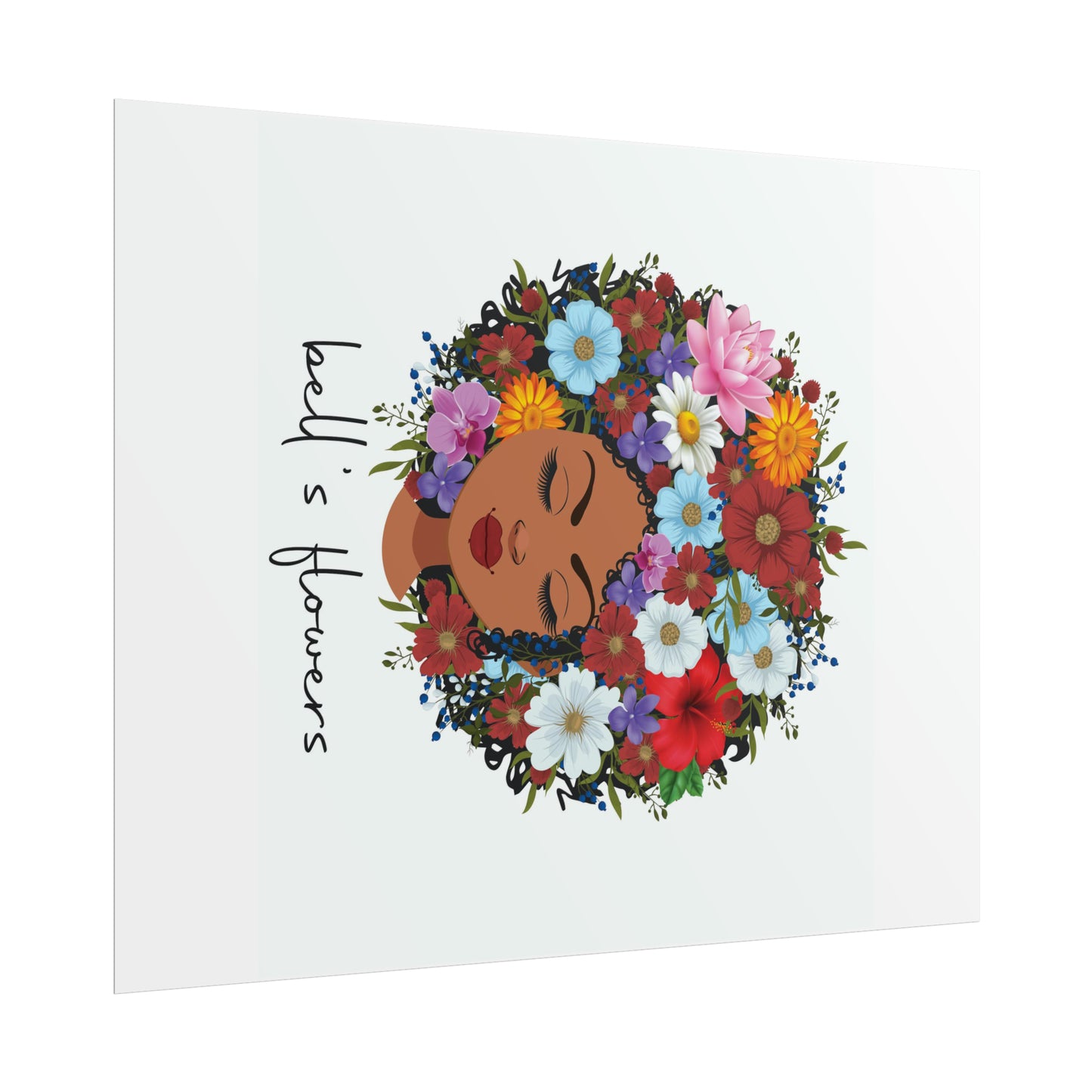 bell's flowers original logo Rolled Poster