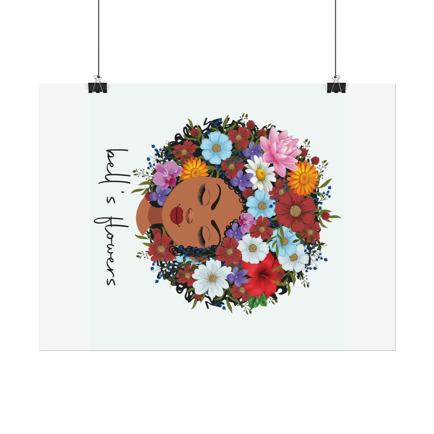 bell's flowers original logo Rolled Poster