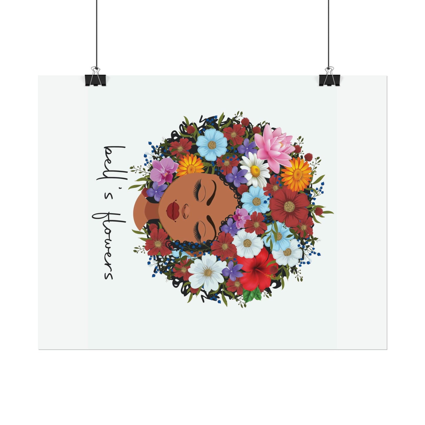 bell's flowers original logo Rolled Poster