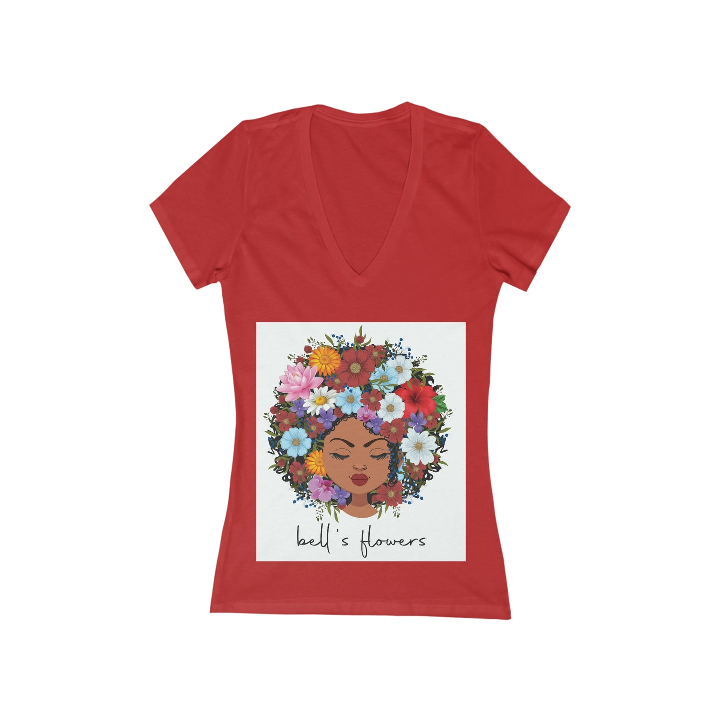 bell's flowers Original Logo Ladies V-neck