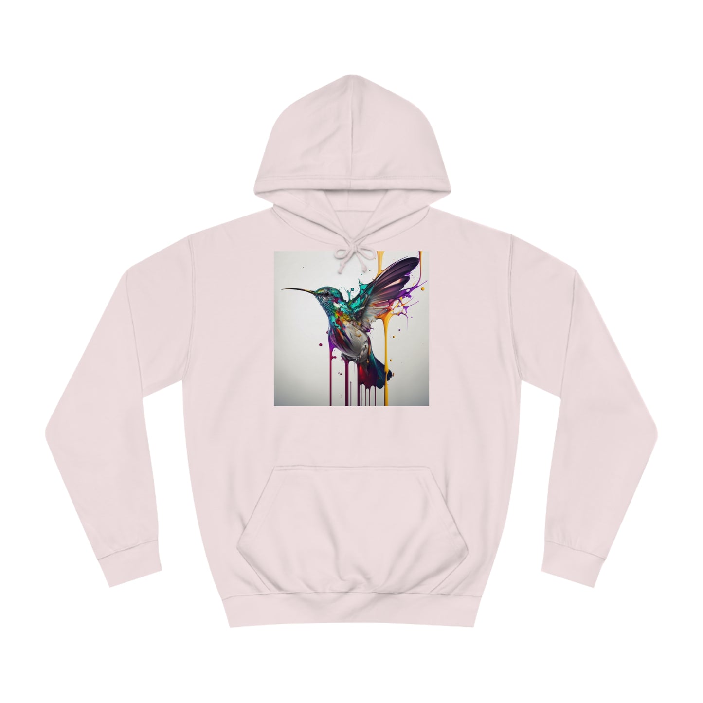 Hummingbird Drip Paint Hoodie