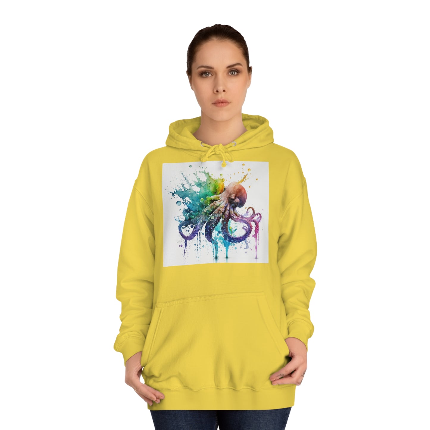 Octopus Drip Paint Hoodie