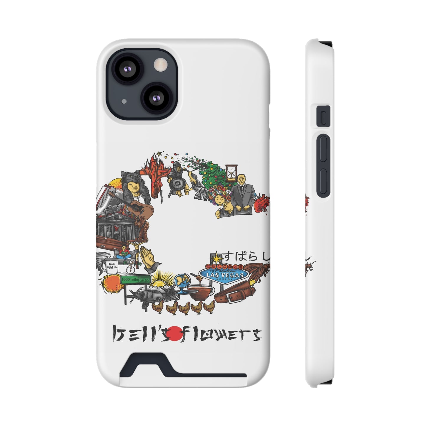 bell's flowers Album C original Phone Case With Card Holder