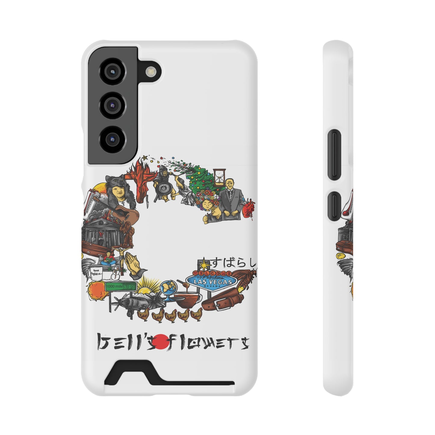bell's flowers Album C original Phone Case With Card Holder