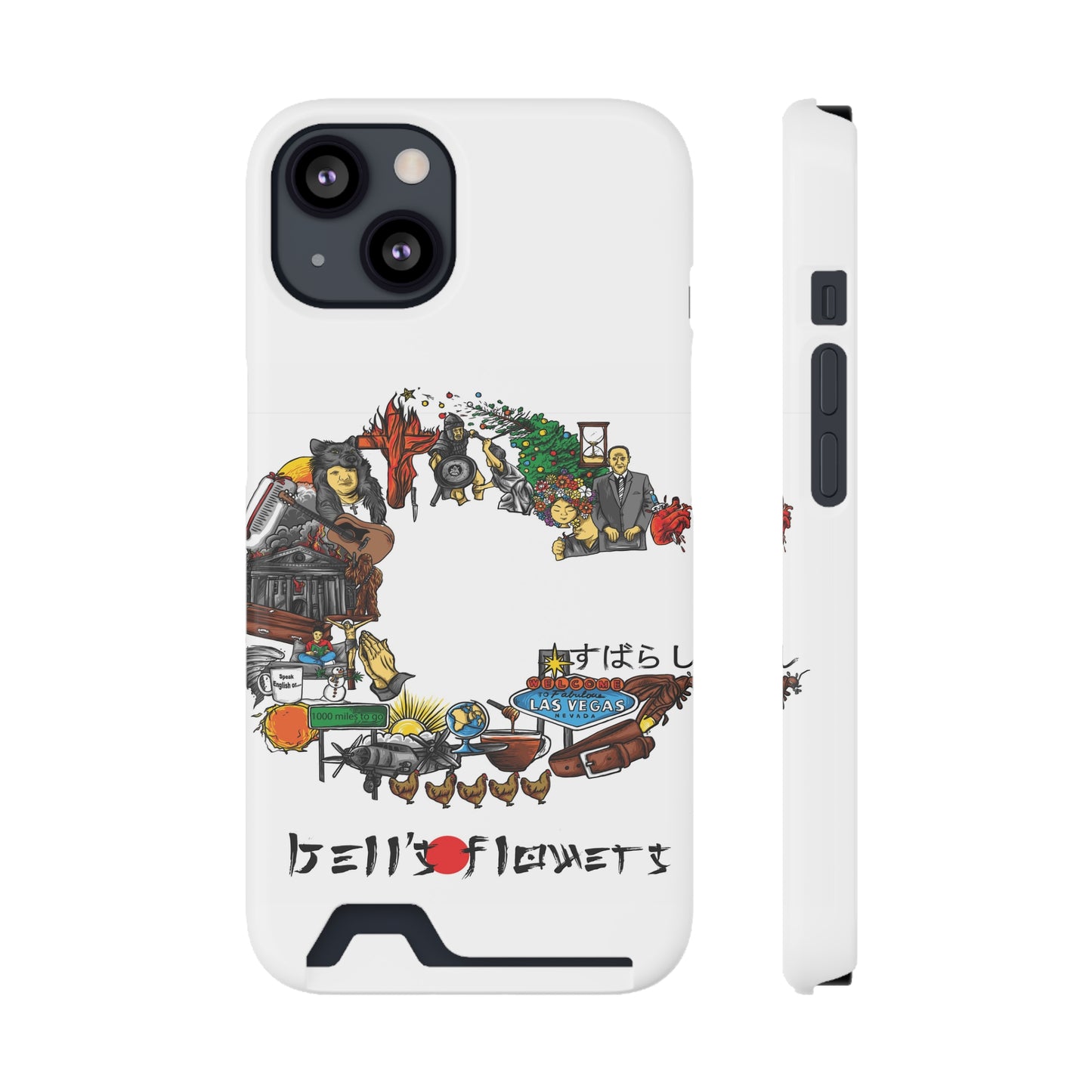 bell's flowers Album C original Phone Case With Card Holder