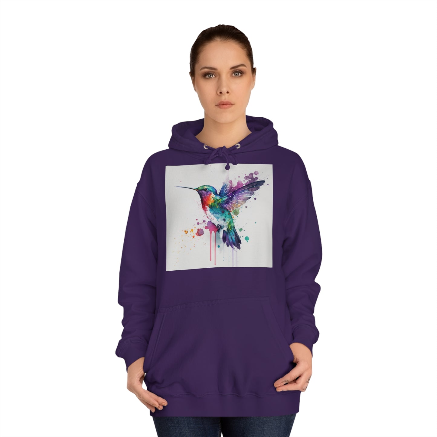 Hummingbird Watercolor Hoodie