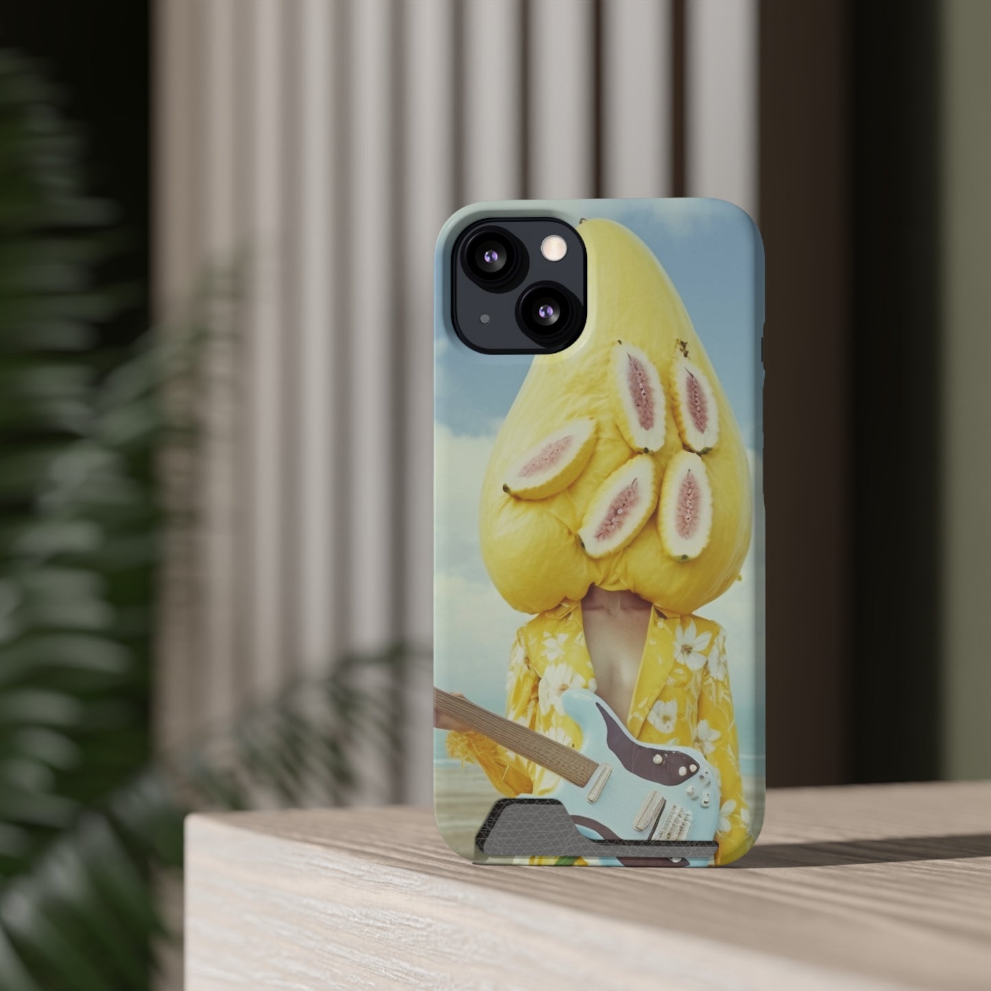 False Banana Phone Case With Card Holder